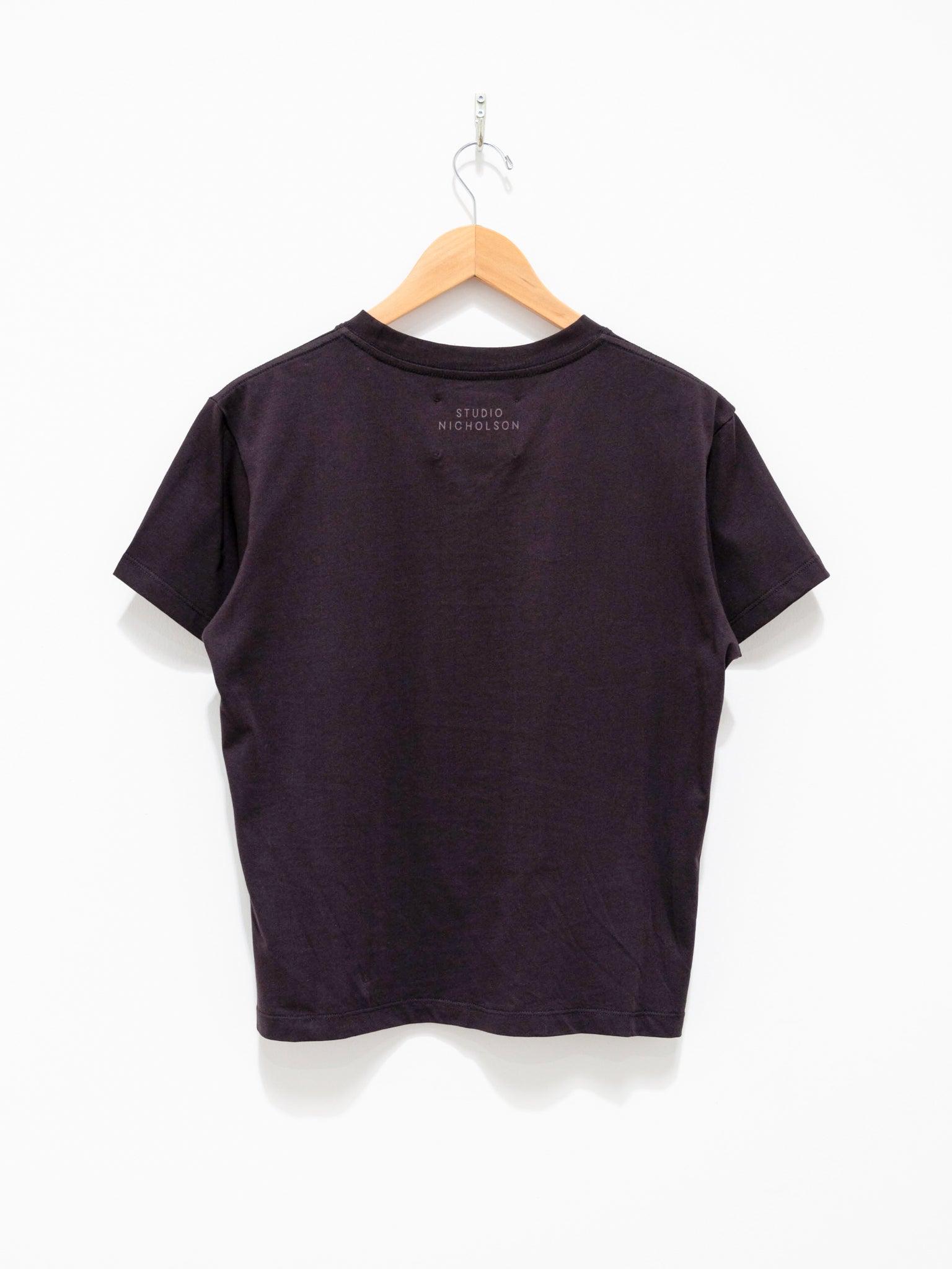 Namu Shop - Studio Nicholson Marine Perfect Tee - Black Grape
