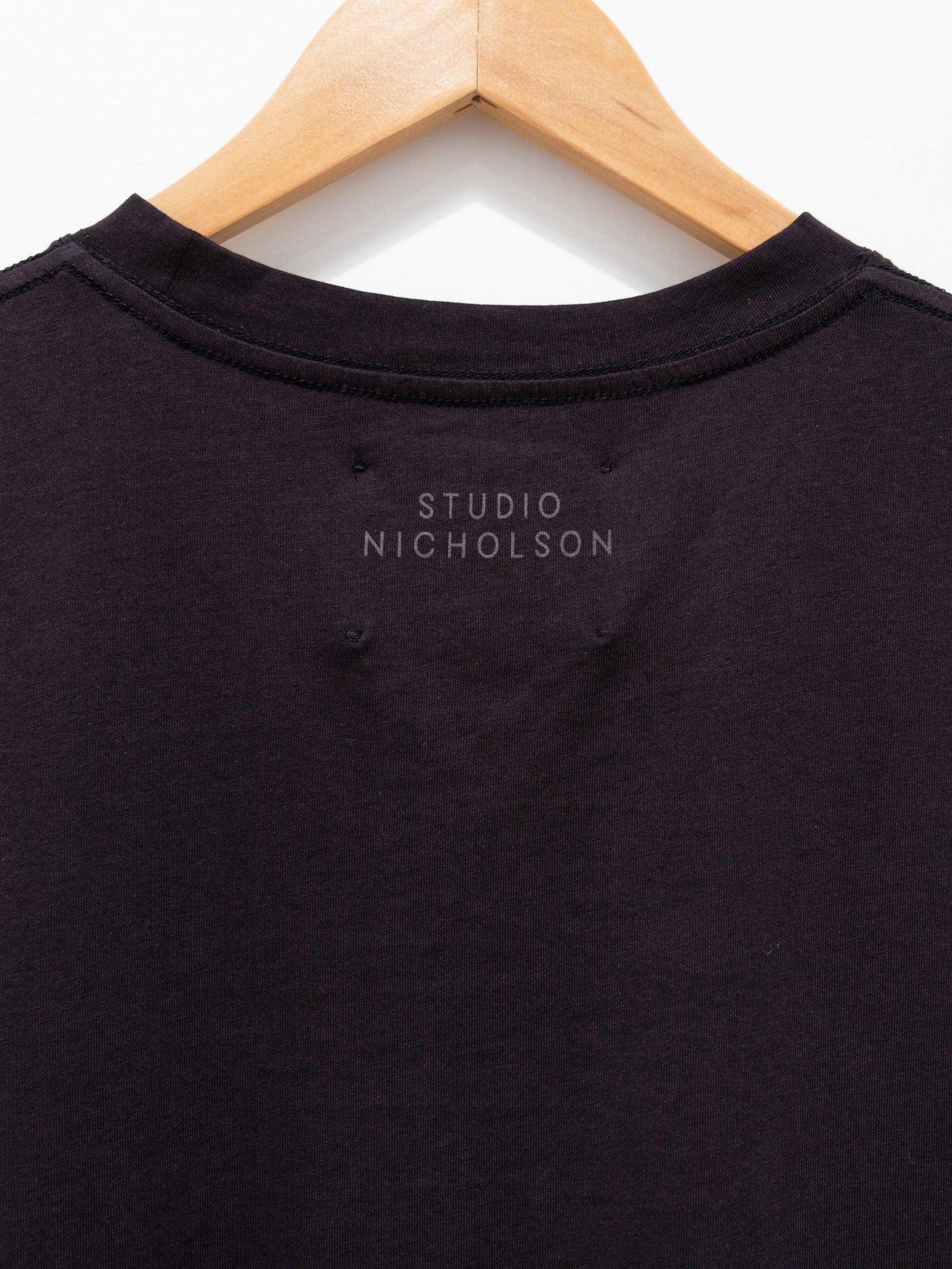 Namu Shop - Studio Nicholson Marine Perfect Tee - Black Grape