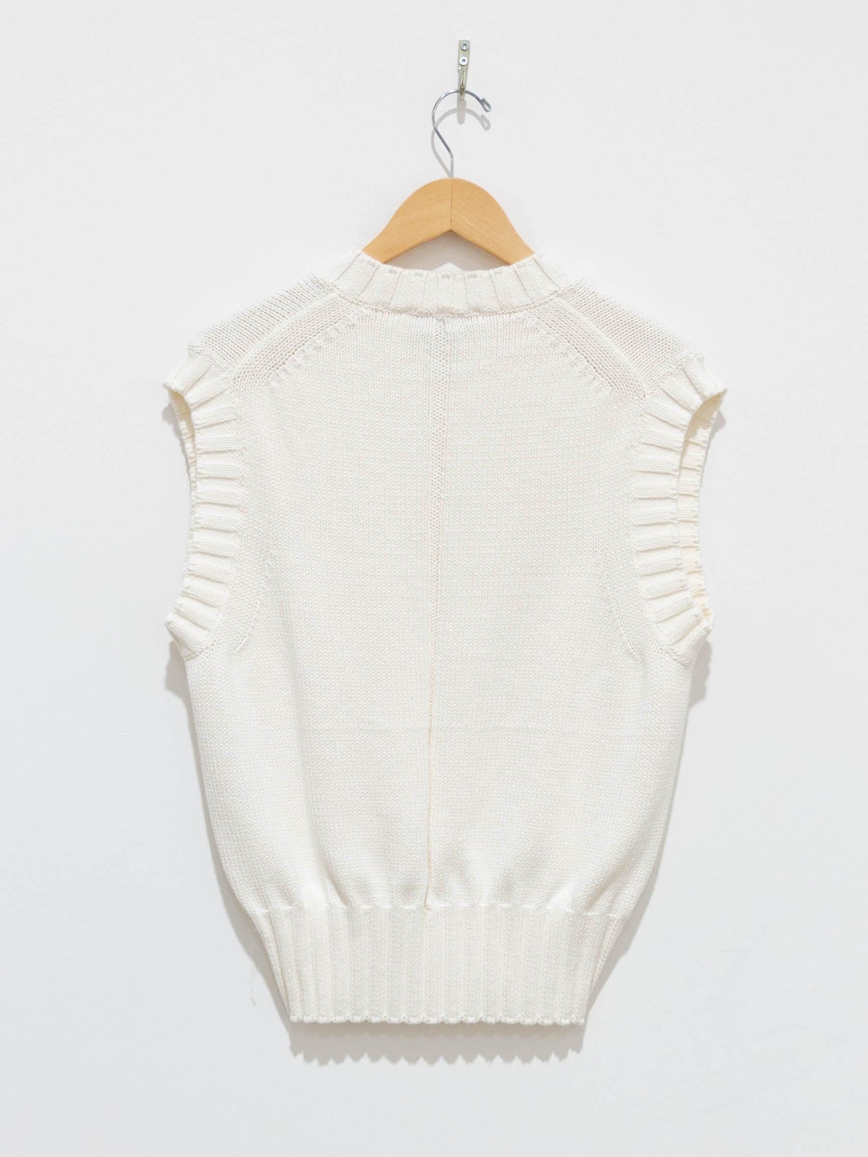 Namu Shop - Studio Nicholson Marit Knit Vest - Cream