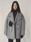 Namu Shop - Studio Nicholson Myrio Oversized Coat in Double Faced Wool