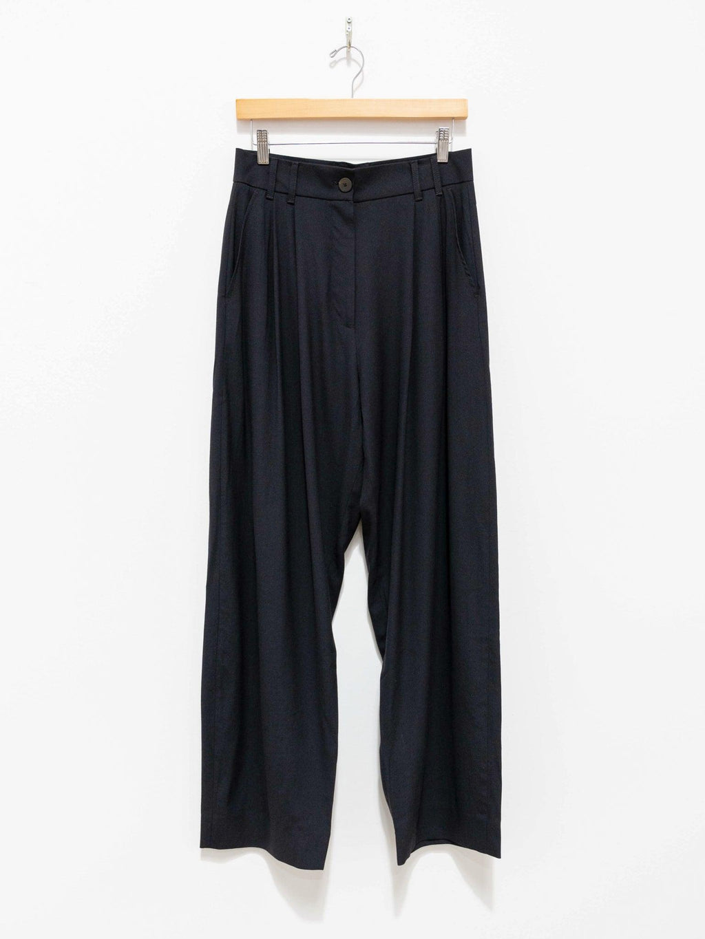 Namu Shop - Studio Nicholson Nika Double Pleat Curved Volume Pant - Graphite