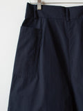 Namu Shop - Studio Nicholson Sisto Powder Cotton Shorts - Dark Navy