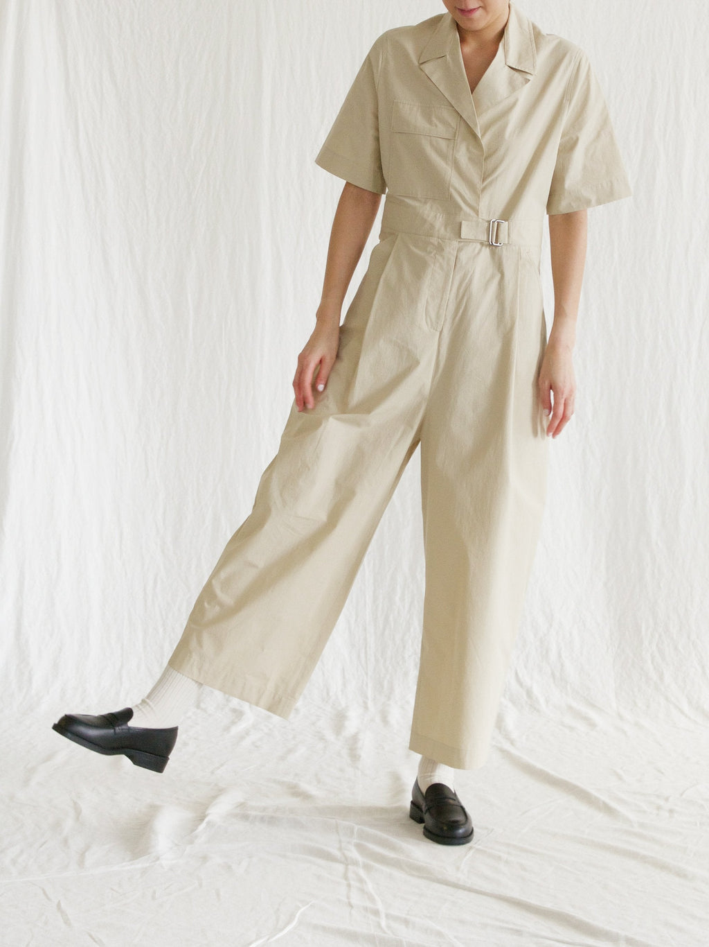 Namu Shop - Studio Nicholson Utility Jumpsuit - Sand