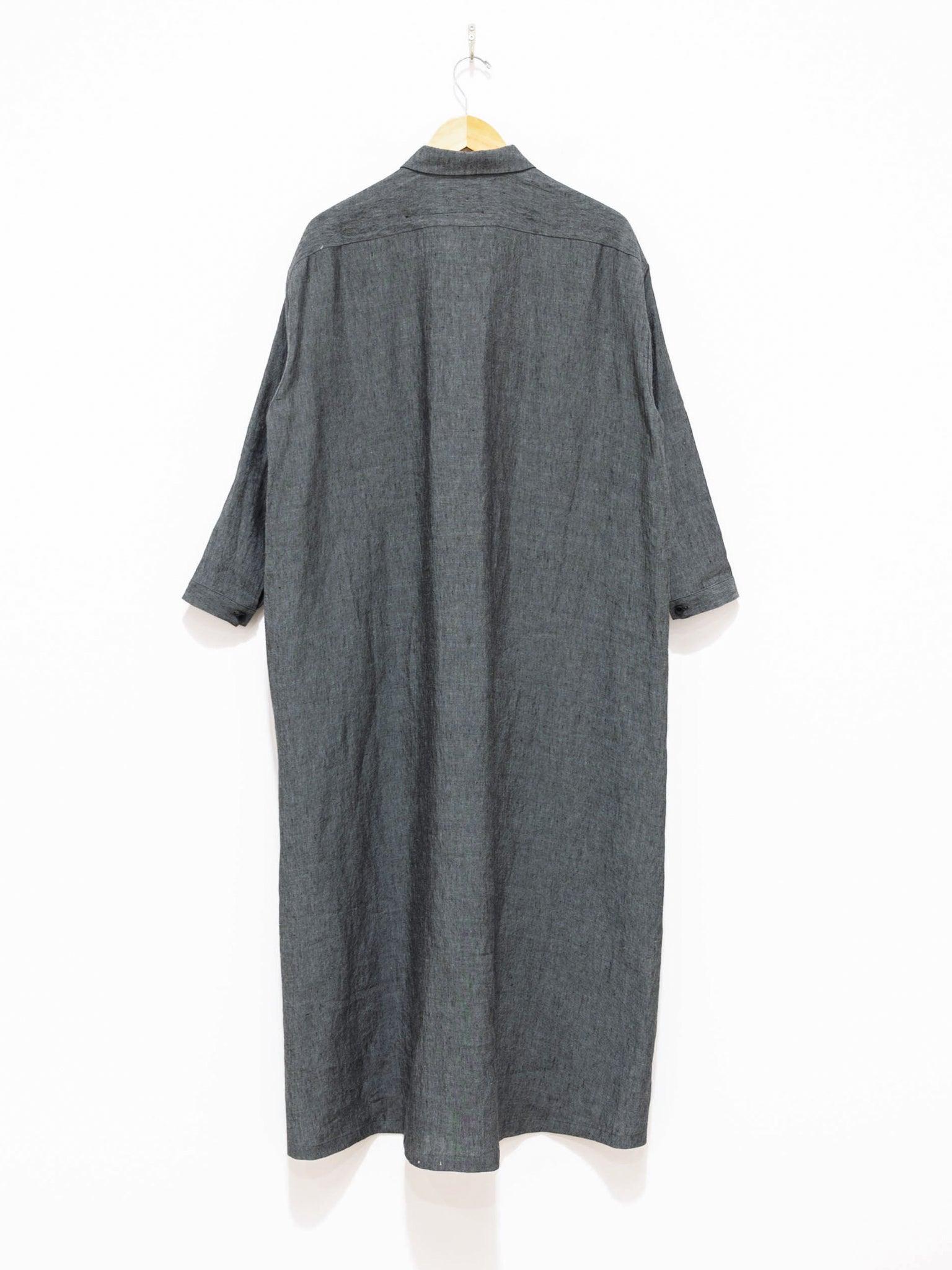 Namu Shop - Toogood The Draughtsman Dress - Blue Slate Laundered Linen