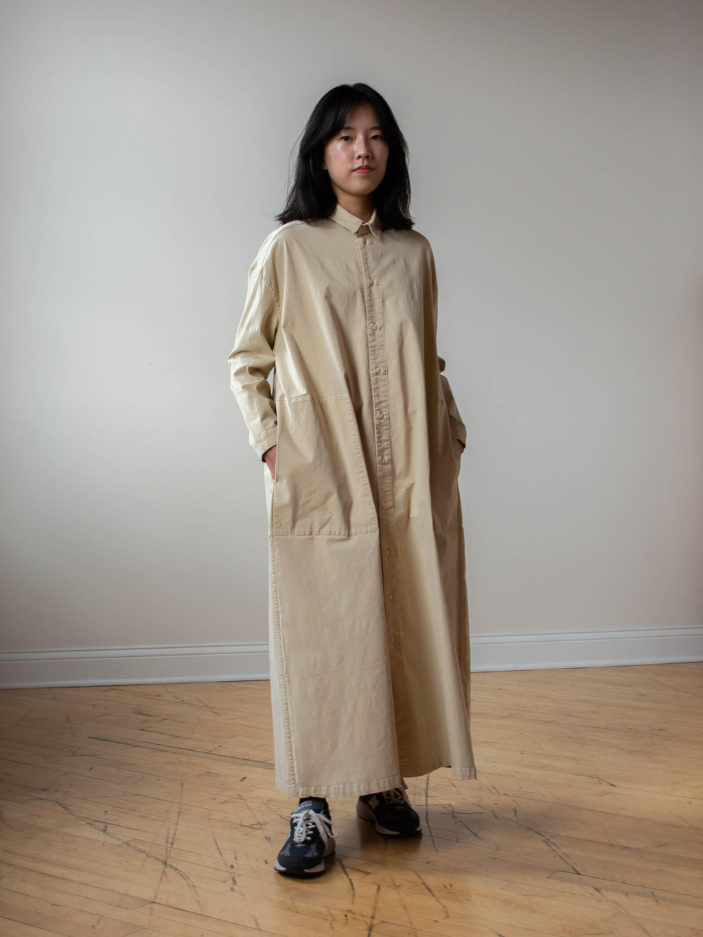 Namu Shop - Toogood The Draughtsman Dress - Buff Twill