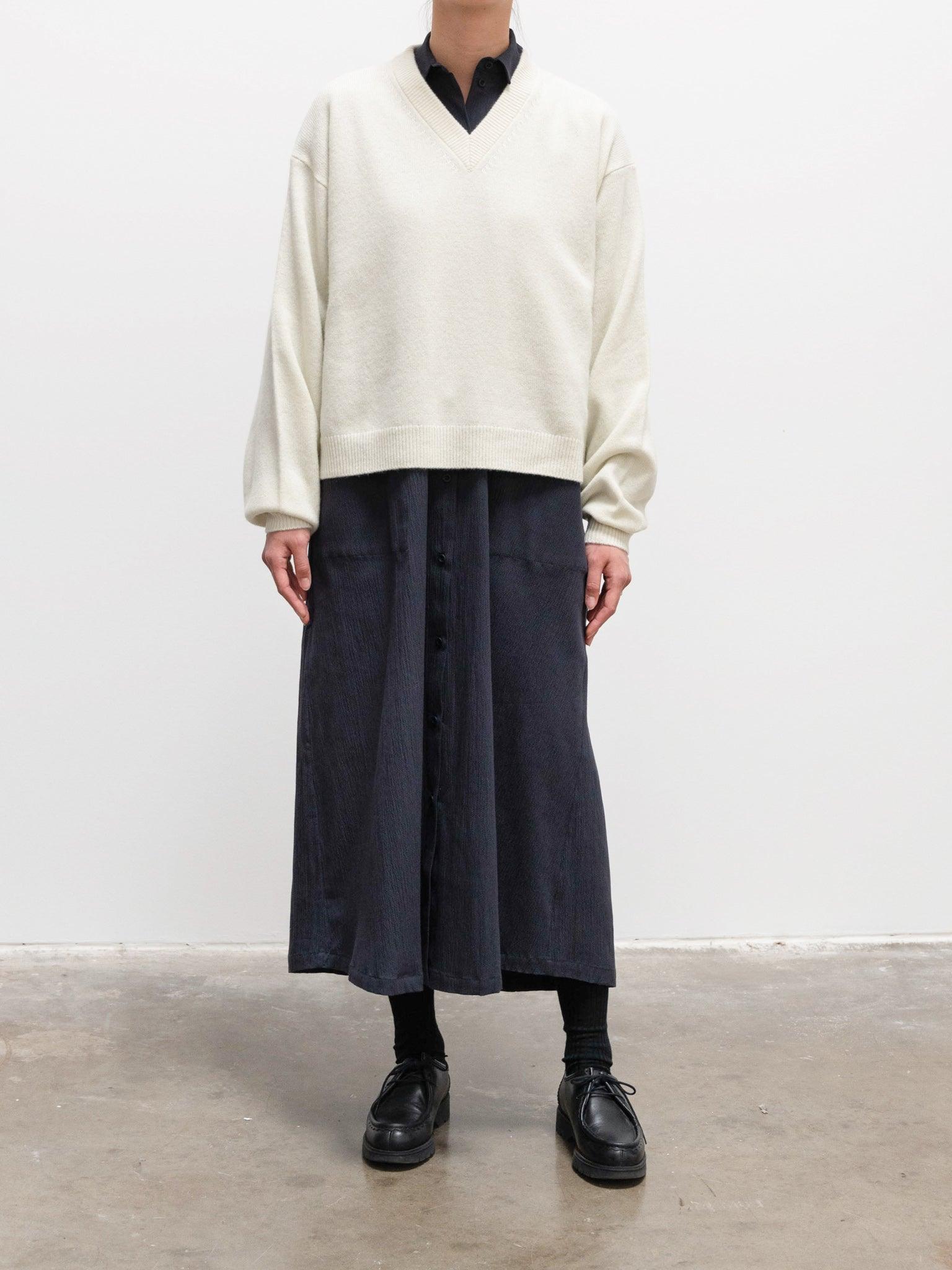 Namu Shop - Toogood The Draughtsman Dress - Ink Crinkled Cotton