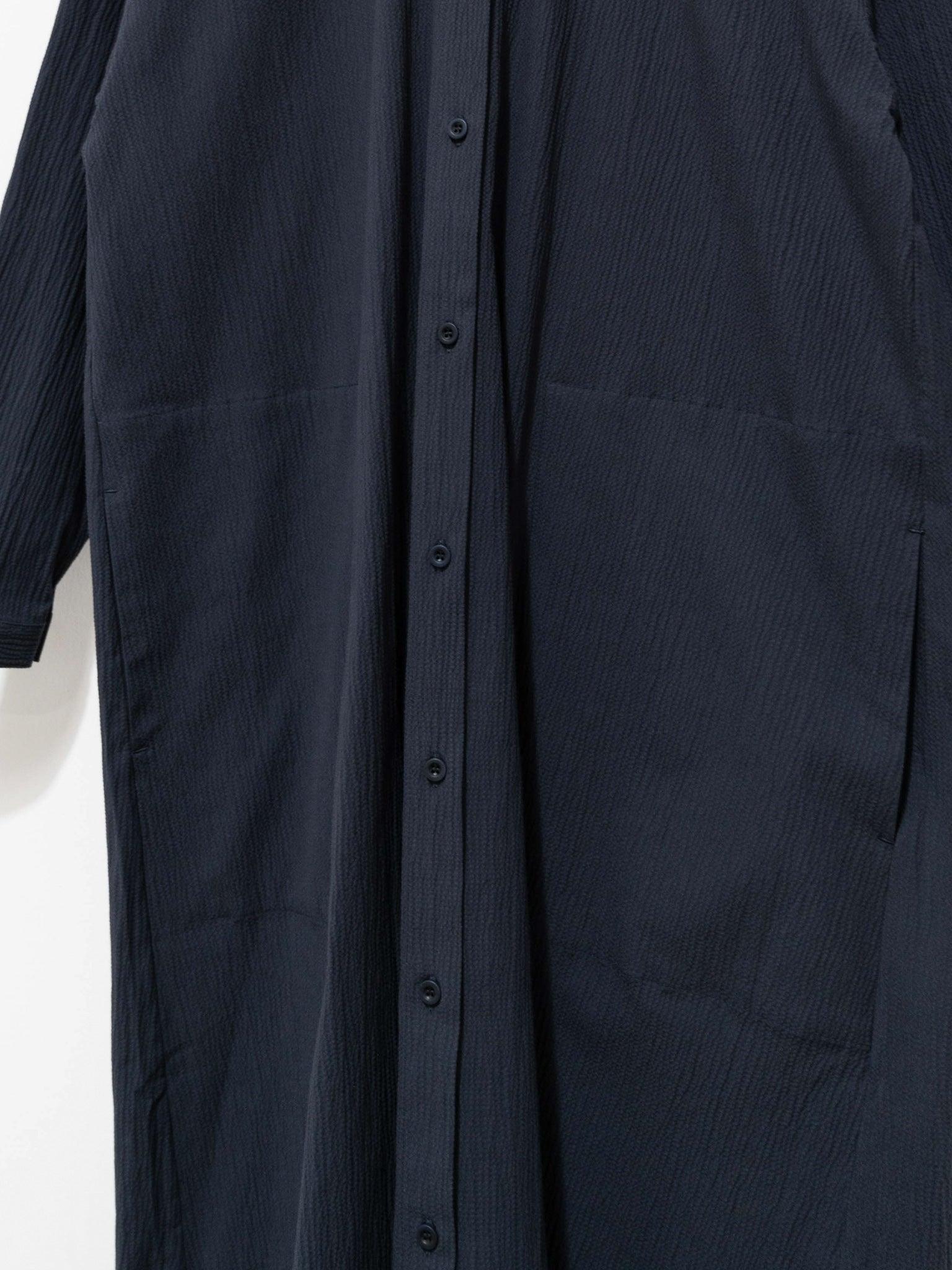 Namu Shop - Toogood The Draughtsman Dress - Ink Crinkled Cotton