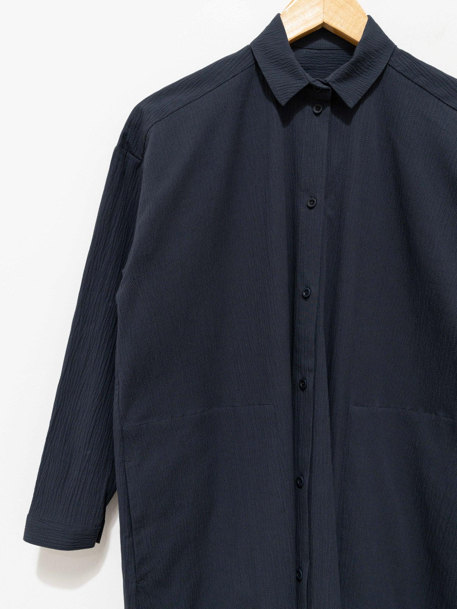 Namu Shop - Toogood The Draughtsman Dress - Ink Crinkled Cotton
