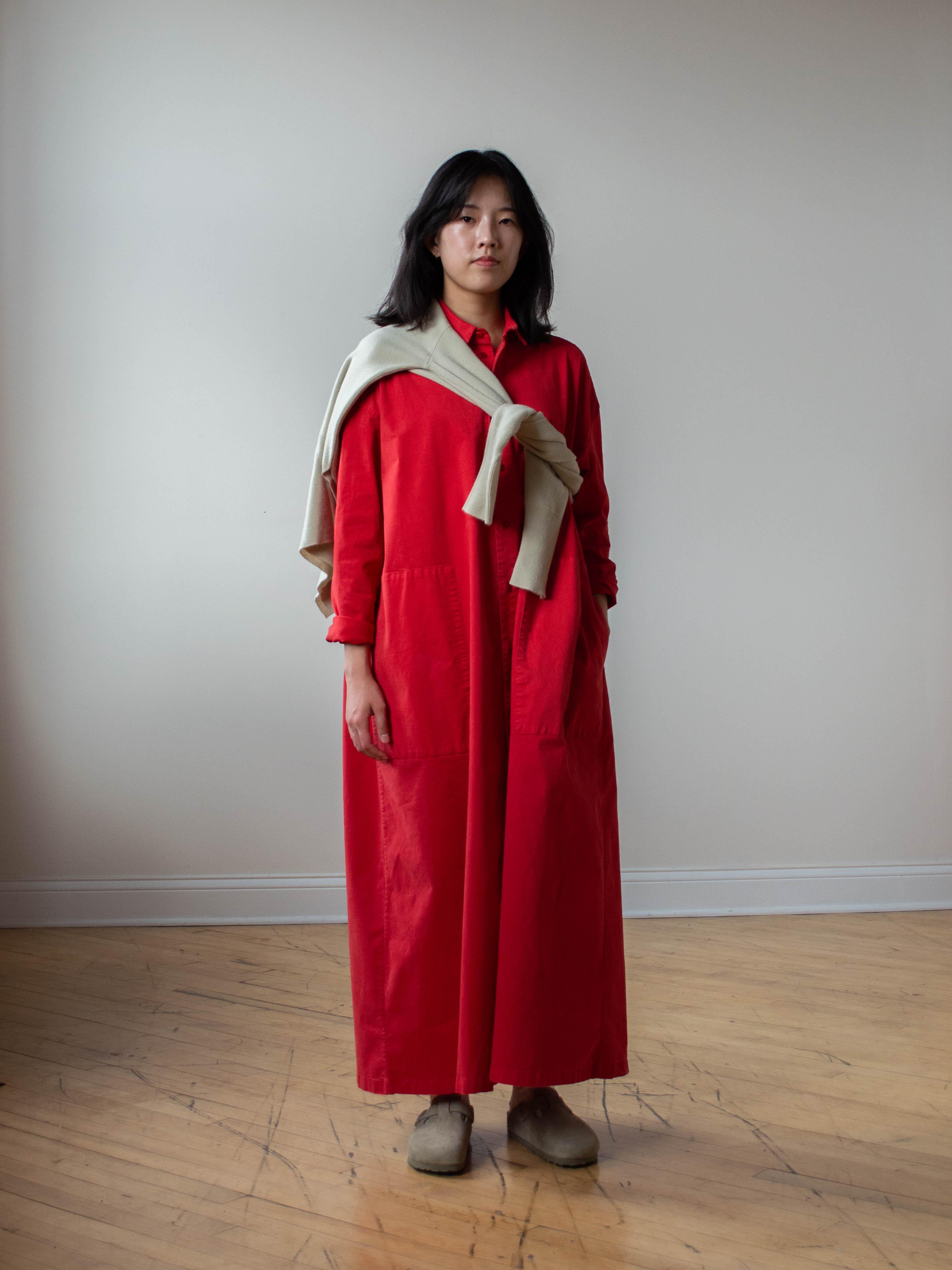 Namu Shop - Toogood The Draughtsman Dress - Scarlet Twill