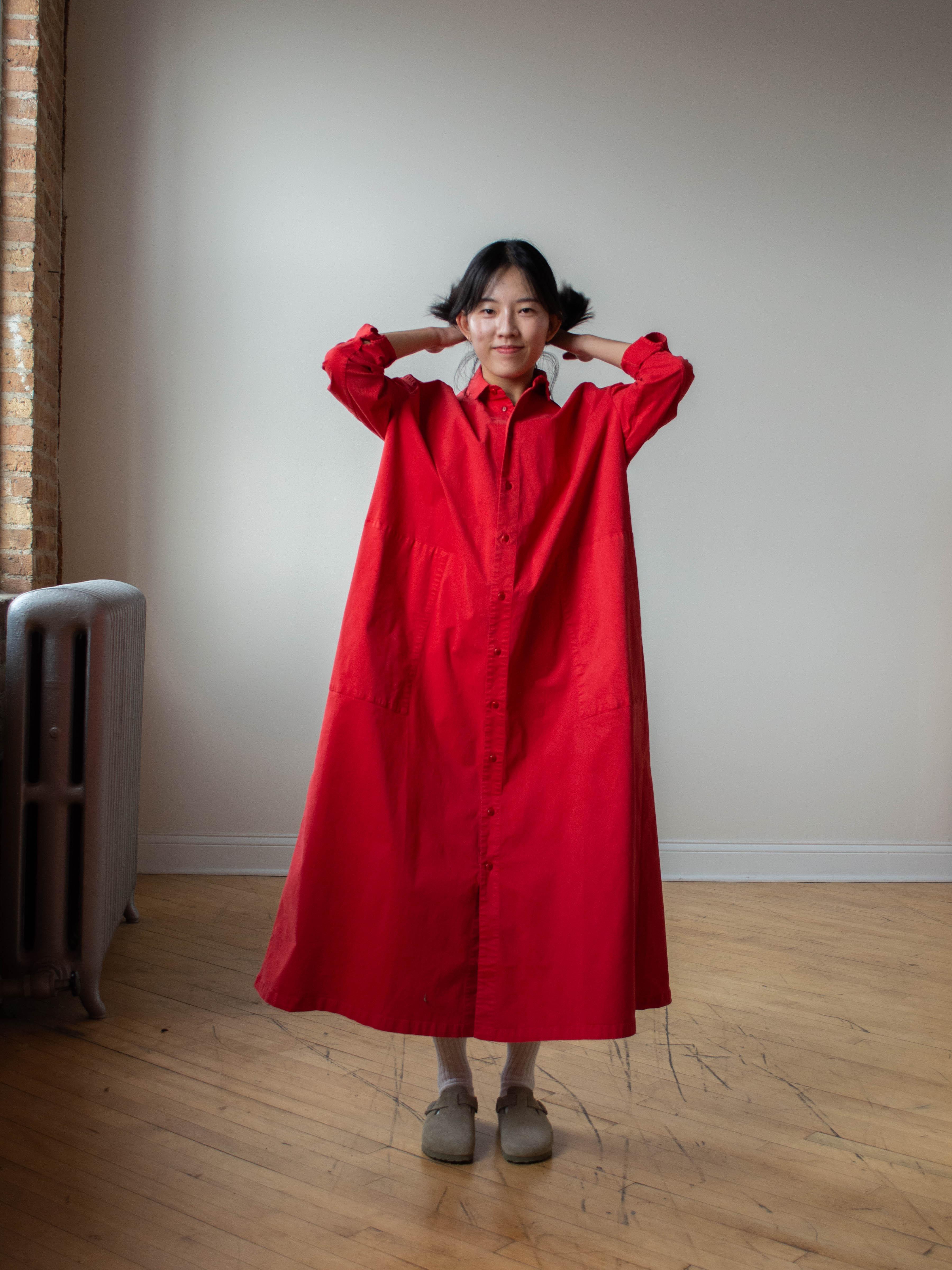 Namu Shop - Toogood The Draughtsman Dress - Scarlet Twill