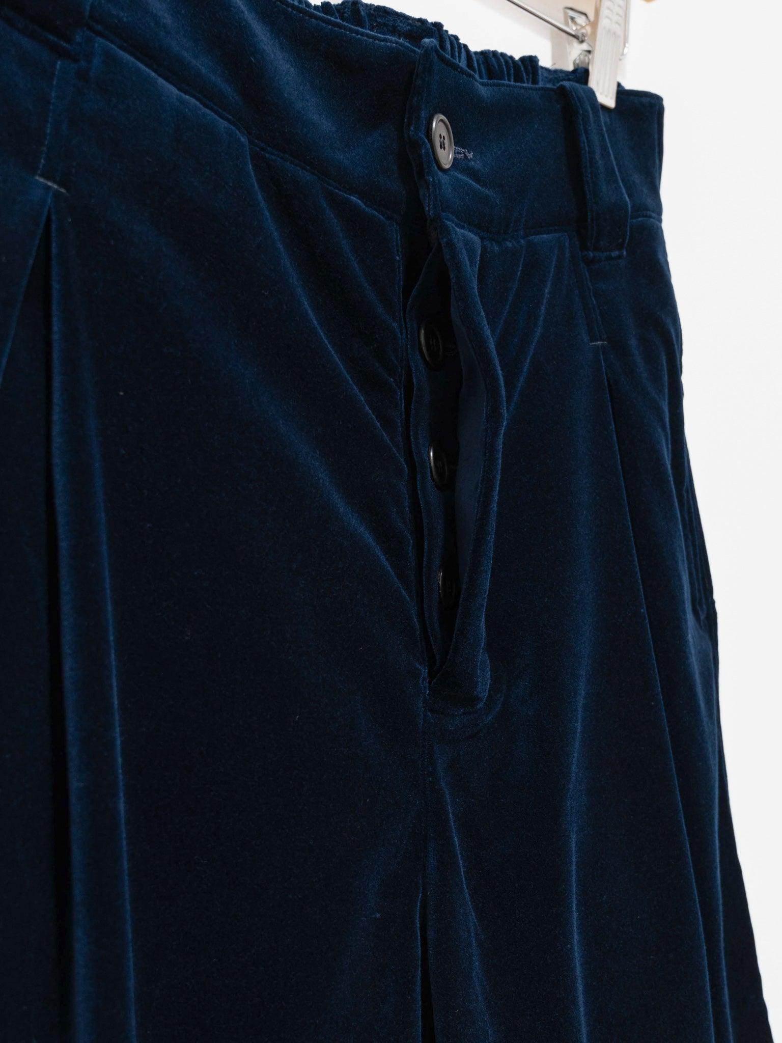 Namu Shop - Toogood The Etcher Trouser - Ink Cotton Velvet