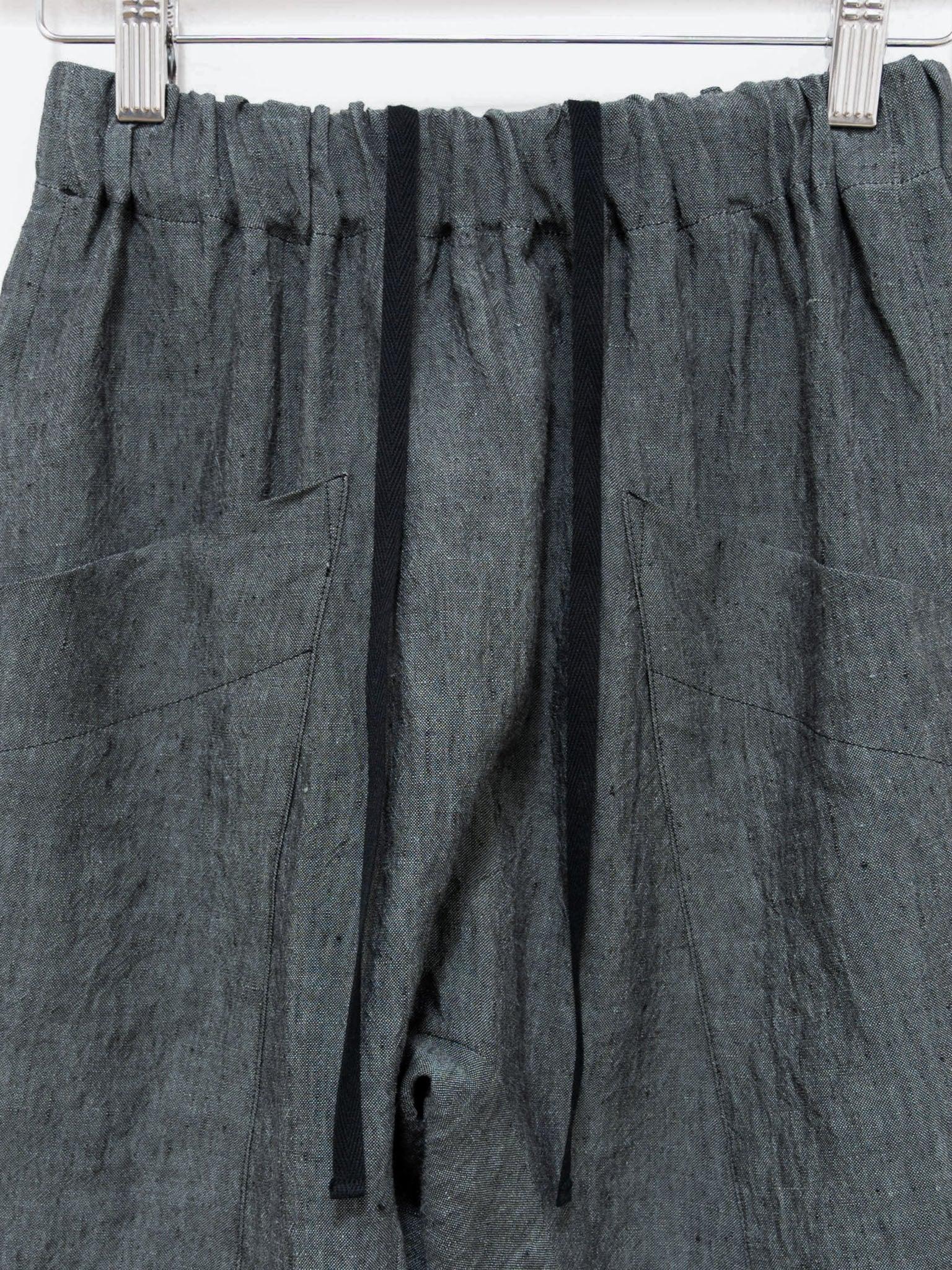 Namu Shop - Toogood The Perfumer Trouser - Blue Slate Laundered Linen