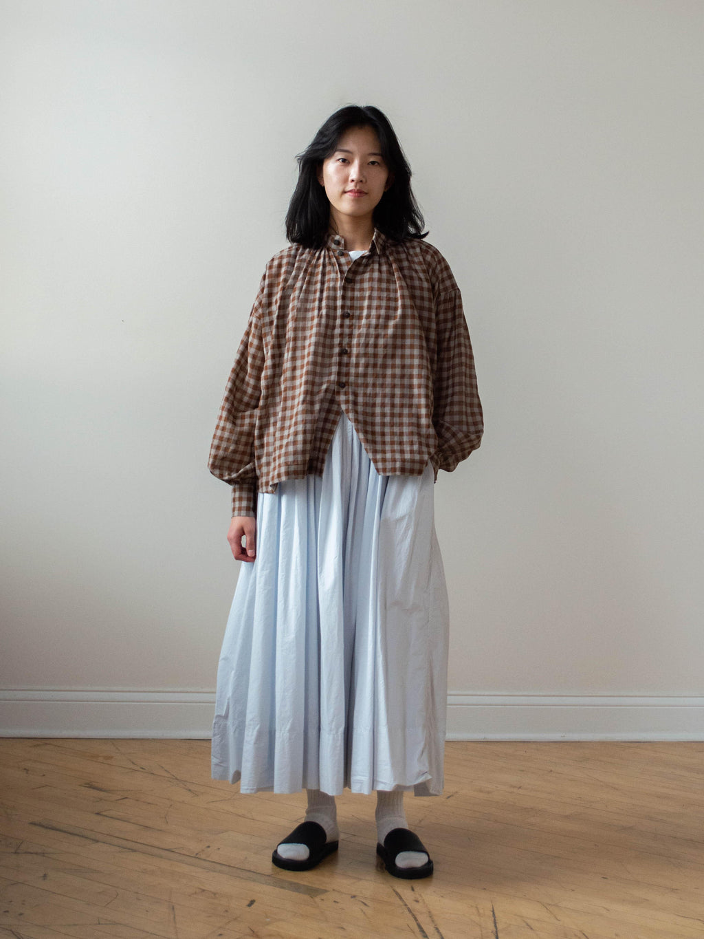 Namu Shop - Toogood The Shepherd Shirt - Tawny Wool Cotton Check