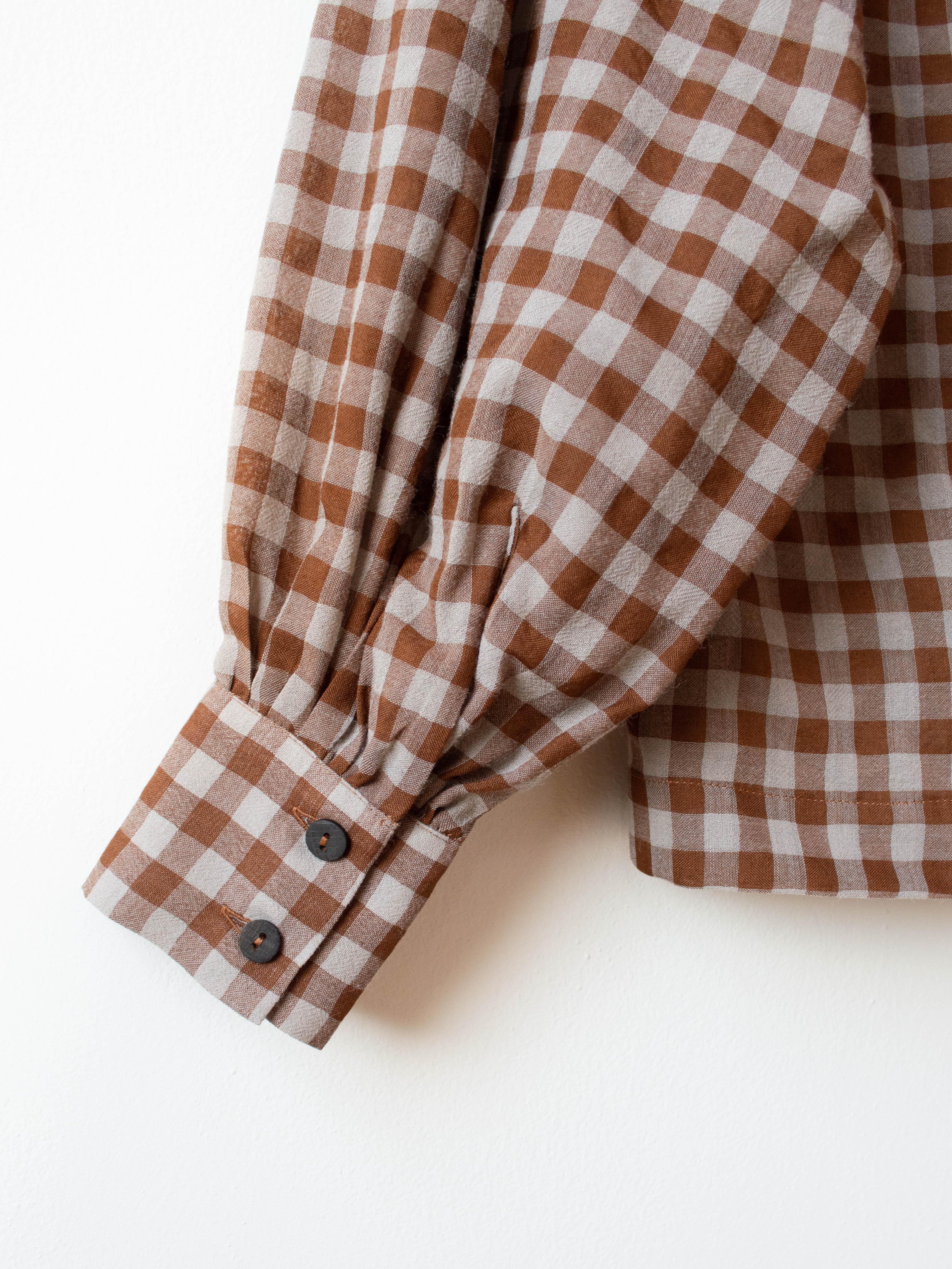 Namu Shop - Toogood The Shepherd Shirt - Tawny Wool Cotton Check