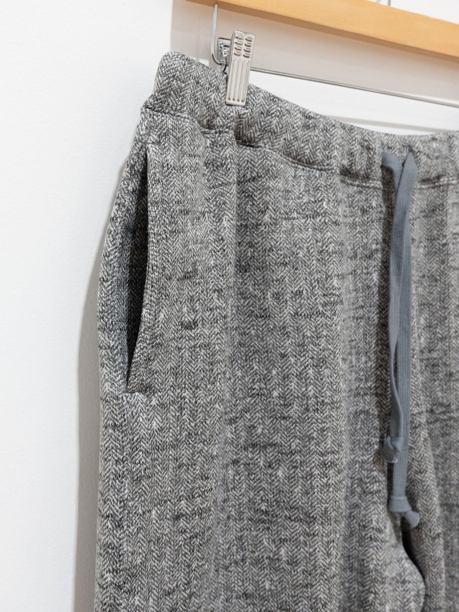 Namu Shop - ts(s) Back Brushed Herringbone Jersey Sweatpants - Gray