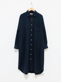 Namu Shop - ts(s) Brushed Cotton Twill Shirt Dress - Navy
