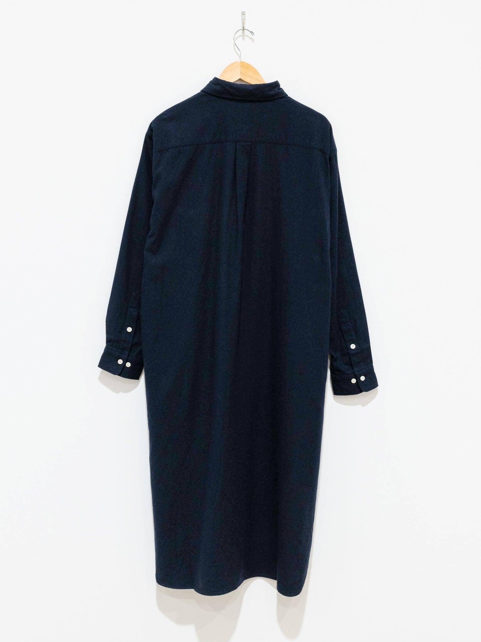 Namu Shop - ts(s) Brushed Cotton Twill Shirt Dress - Navy