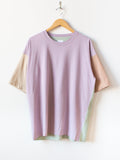 Namu Shop - ts(s) Color Panel Oversized Dry Touch T-Shirt - Lavender
