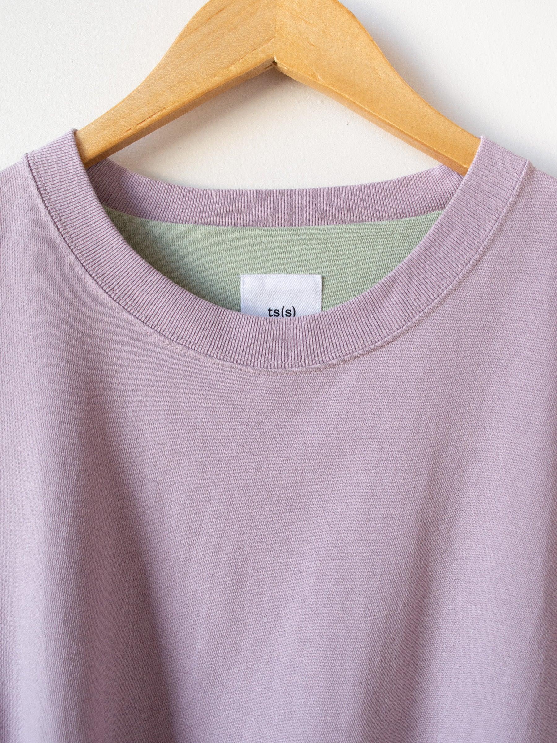 Namu Shop - ts(s) Color Panel Oversized Dry Touch T-Shirt - Lavender