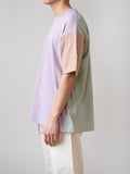 Namu Shop - ts(s) Color Panel Oversized Dry Touch T-Shirt - Lavender