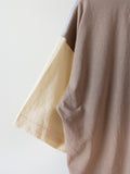 Namu Shop - ts(s) Color Panel Oversized Dry Touch T-Shirt - Light Gray