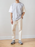 Namu Shop - ts(s) Color Panel Oversized Dry Touch T-Shirt - Light Gray