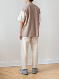 Namu Shop - ts(s) Color Panel Oversized Dry Touch T-Shirt - Light Gray