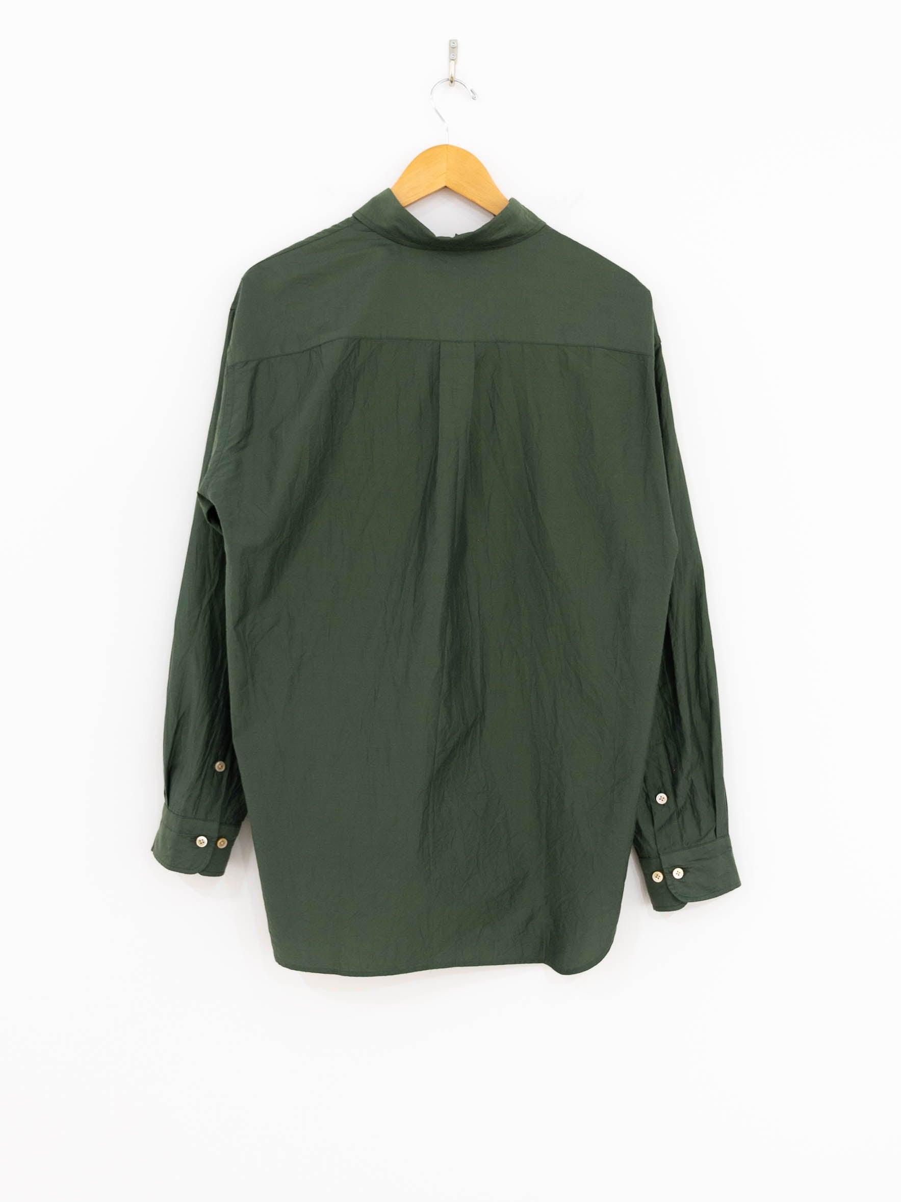 Namu Shop - ts(s) Cotton Silk Chambray Baggy Fit Shirt - Green