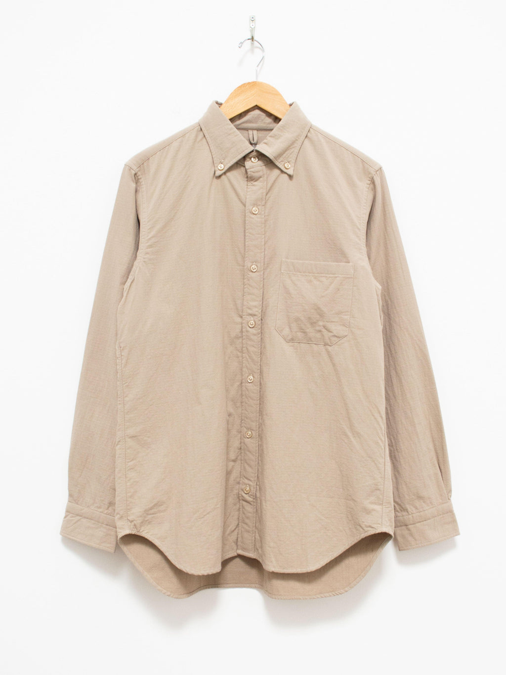 Namu Shop - ts(s) Fine Count Cotton Double Cloth BD Shirt - Beige