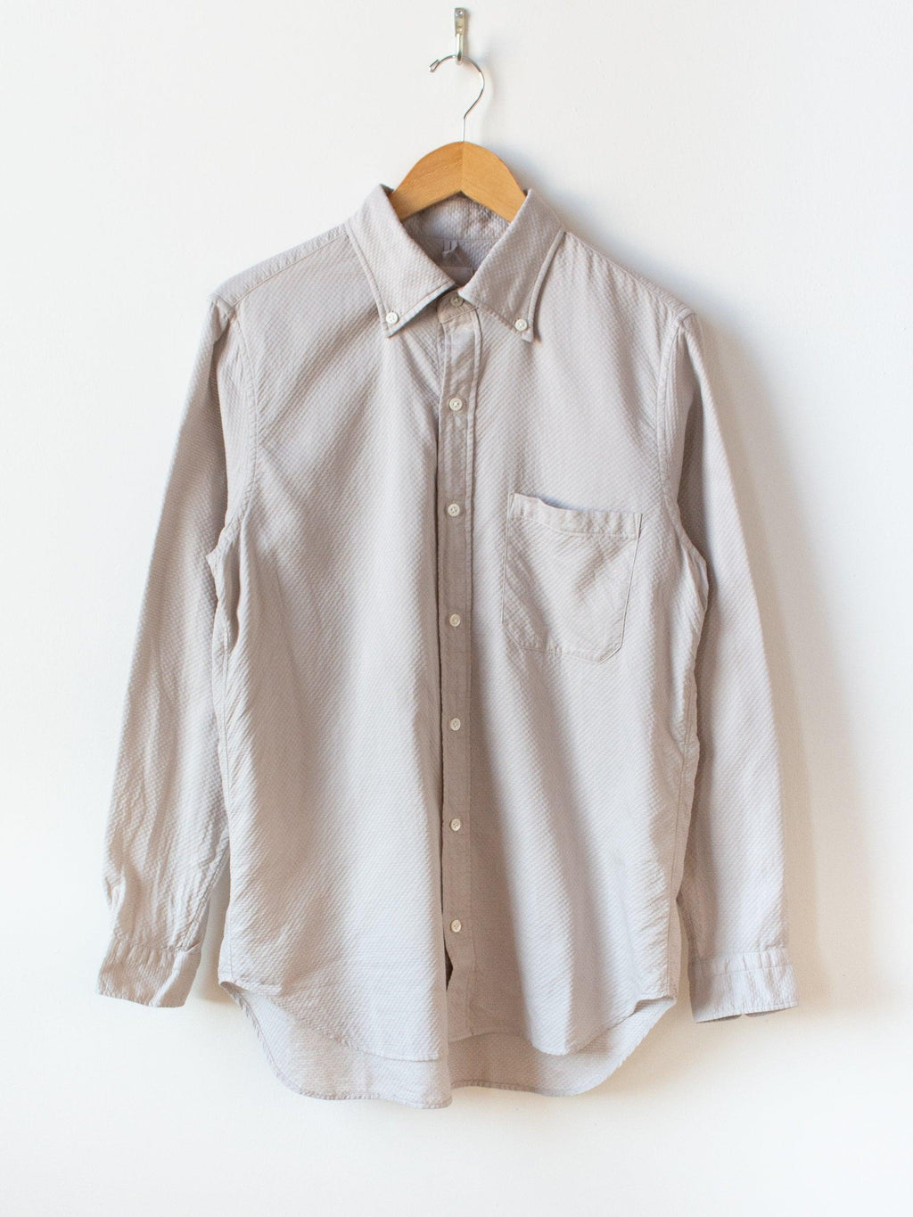 Namu Shop - ts(s) Garment Dyed Dobby Cloth BD Shirt - Greige