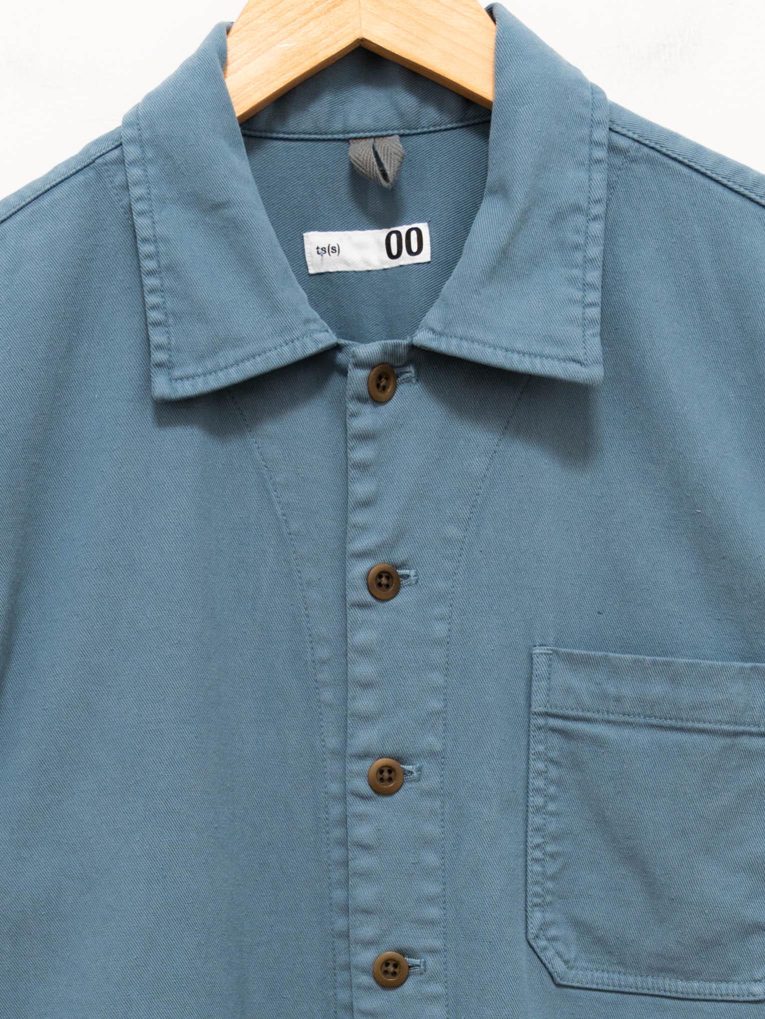 Namu Shop - ts(s) Garment Dyed Lyocell Cotton Stretch Jumpsuit - Smokey Blue