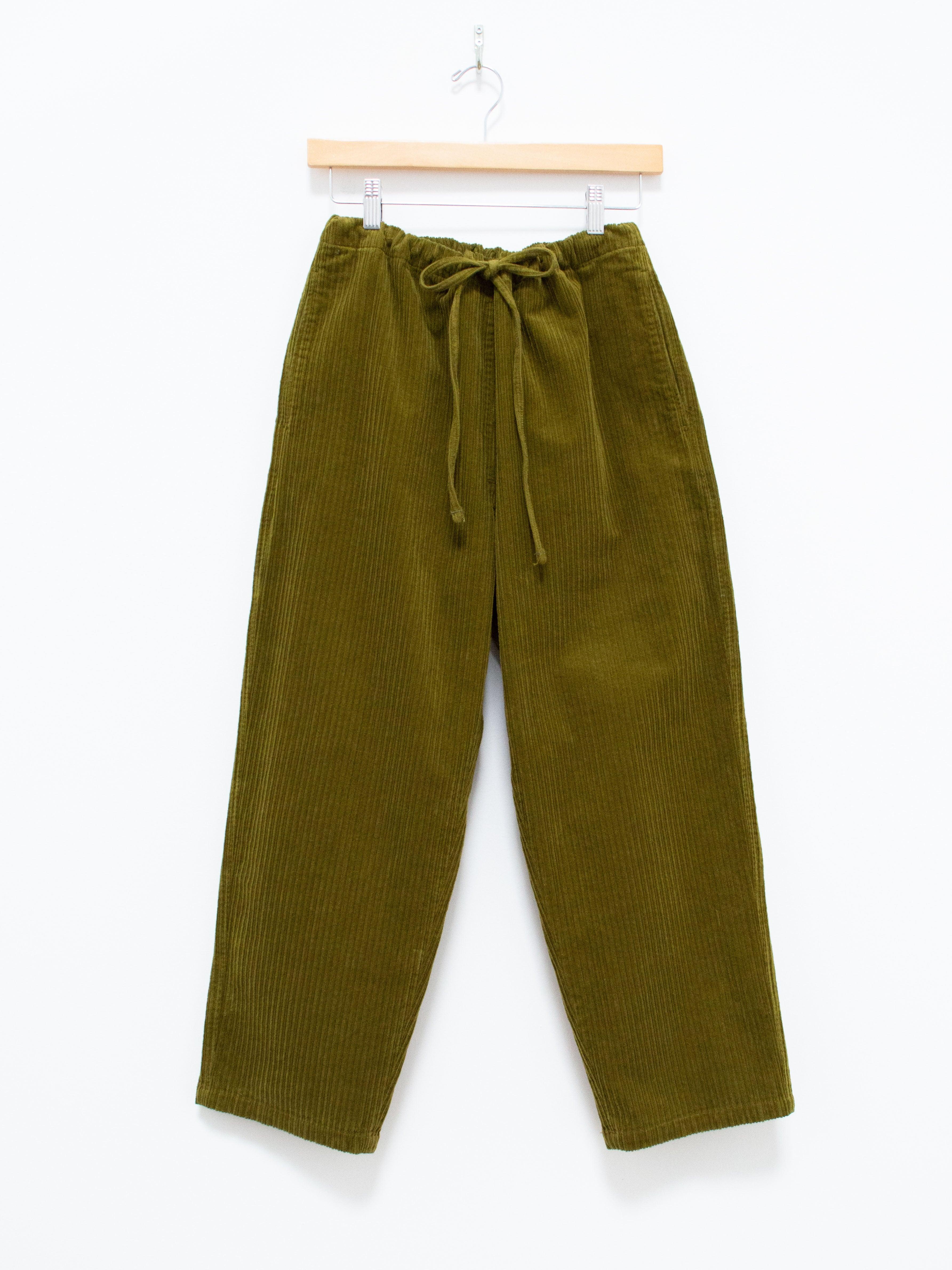 Namu Shop - ts(s) Garment Dyed Stretch Corduroy Drawstring Pants - Pistachio