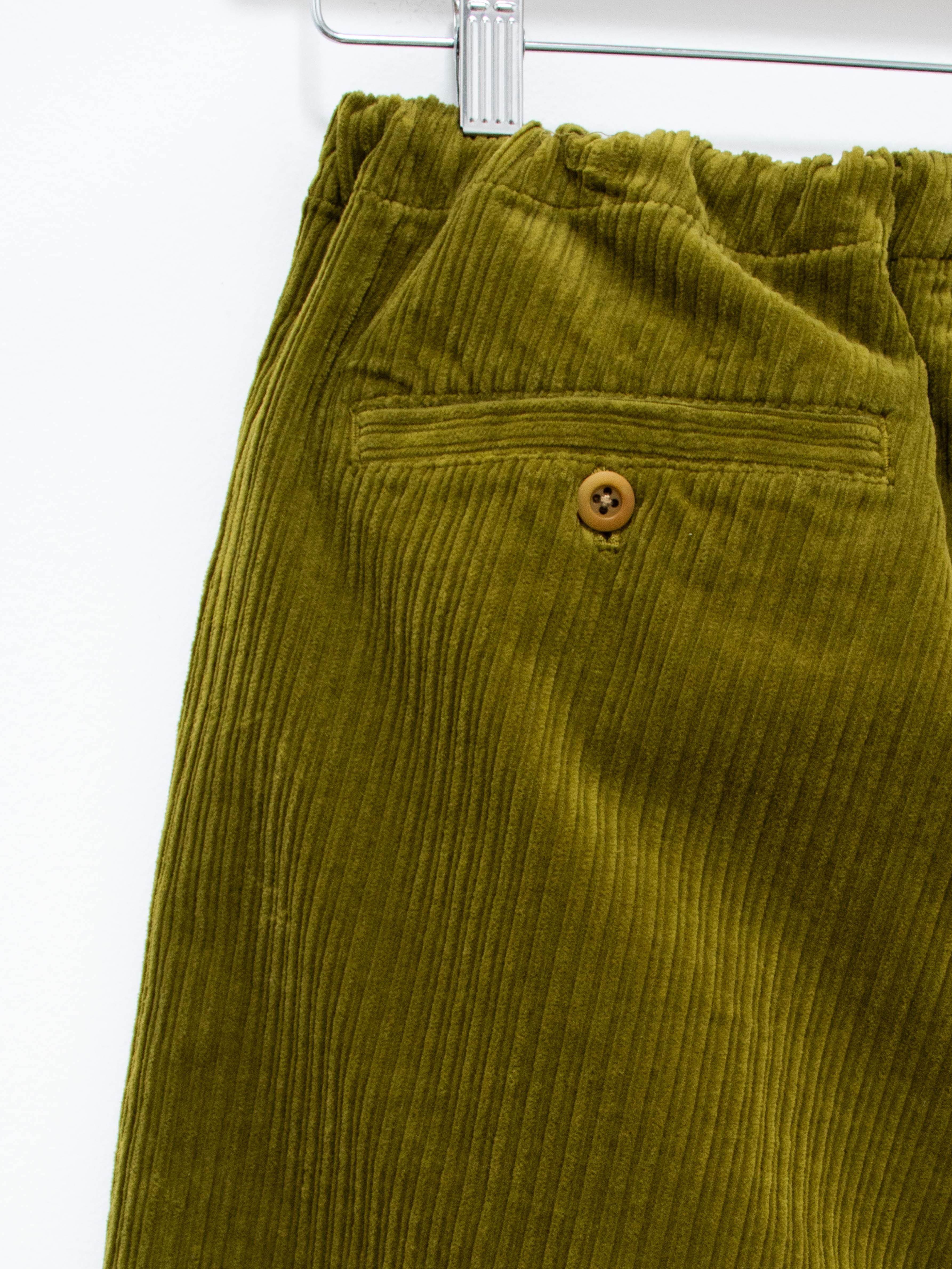 Namu Shop - ts(s) Garment Dyed Stretch Corduroy Drawstring Pants - Pistachio