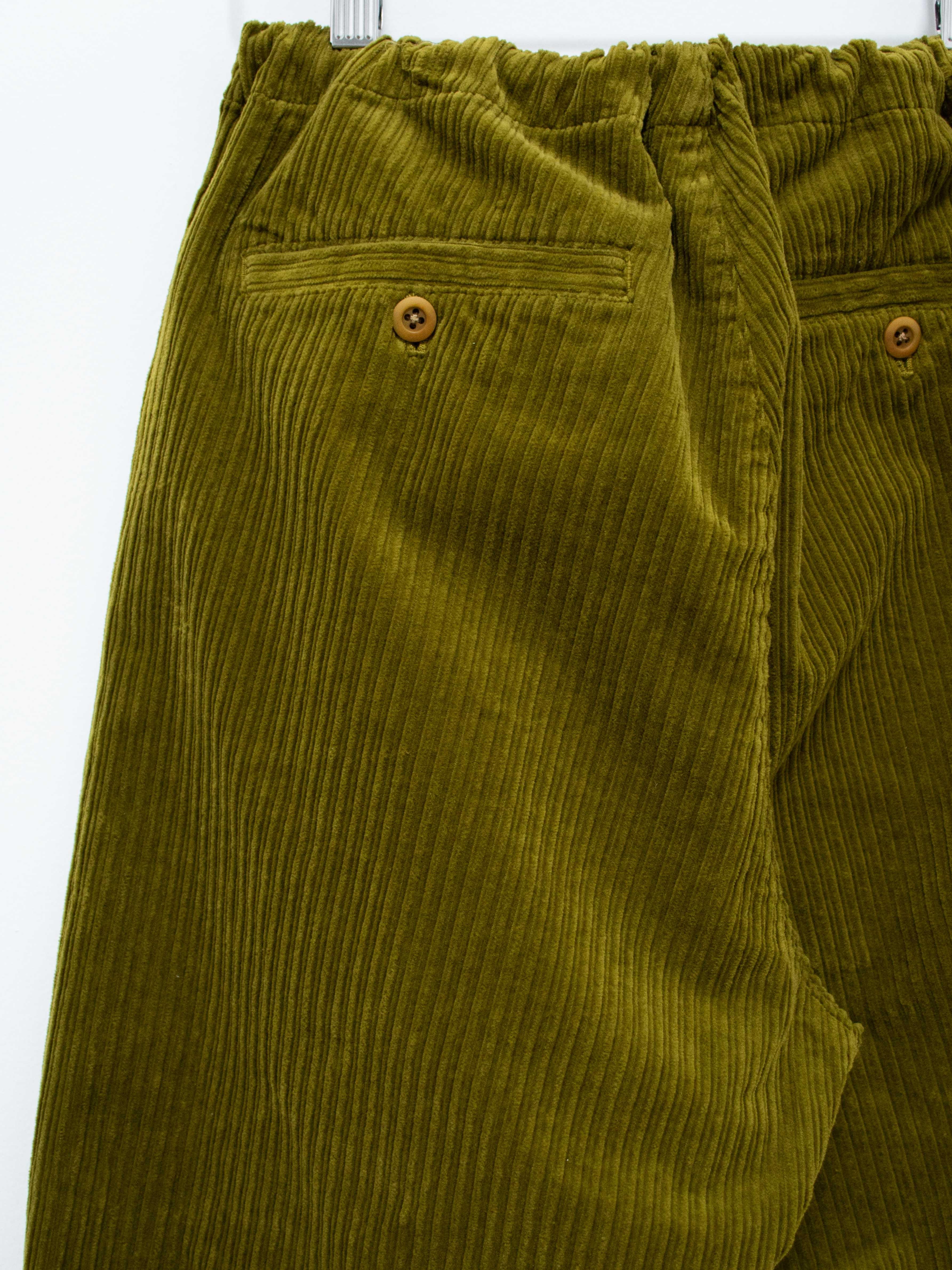 Namu Shop - ts(s) Garment Dyed Stretch Corduroy Drawstring Pants - Pistachio