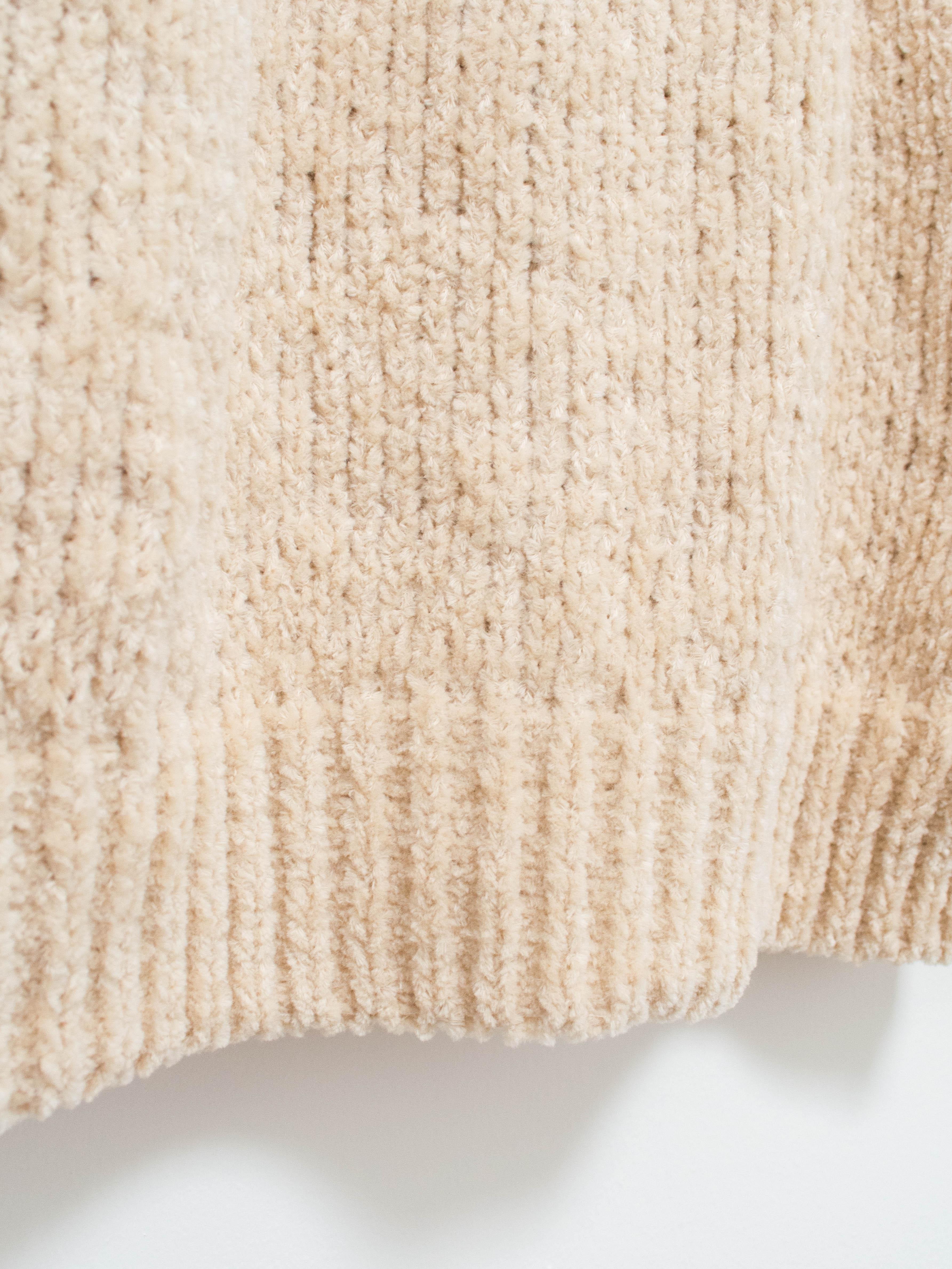 Namu Shop - ts(s) Hand Dyed Cotton Mole Yarn Cardigan - Natural
