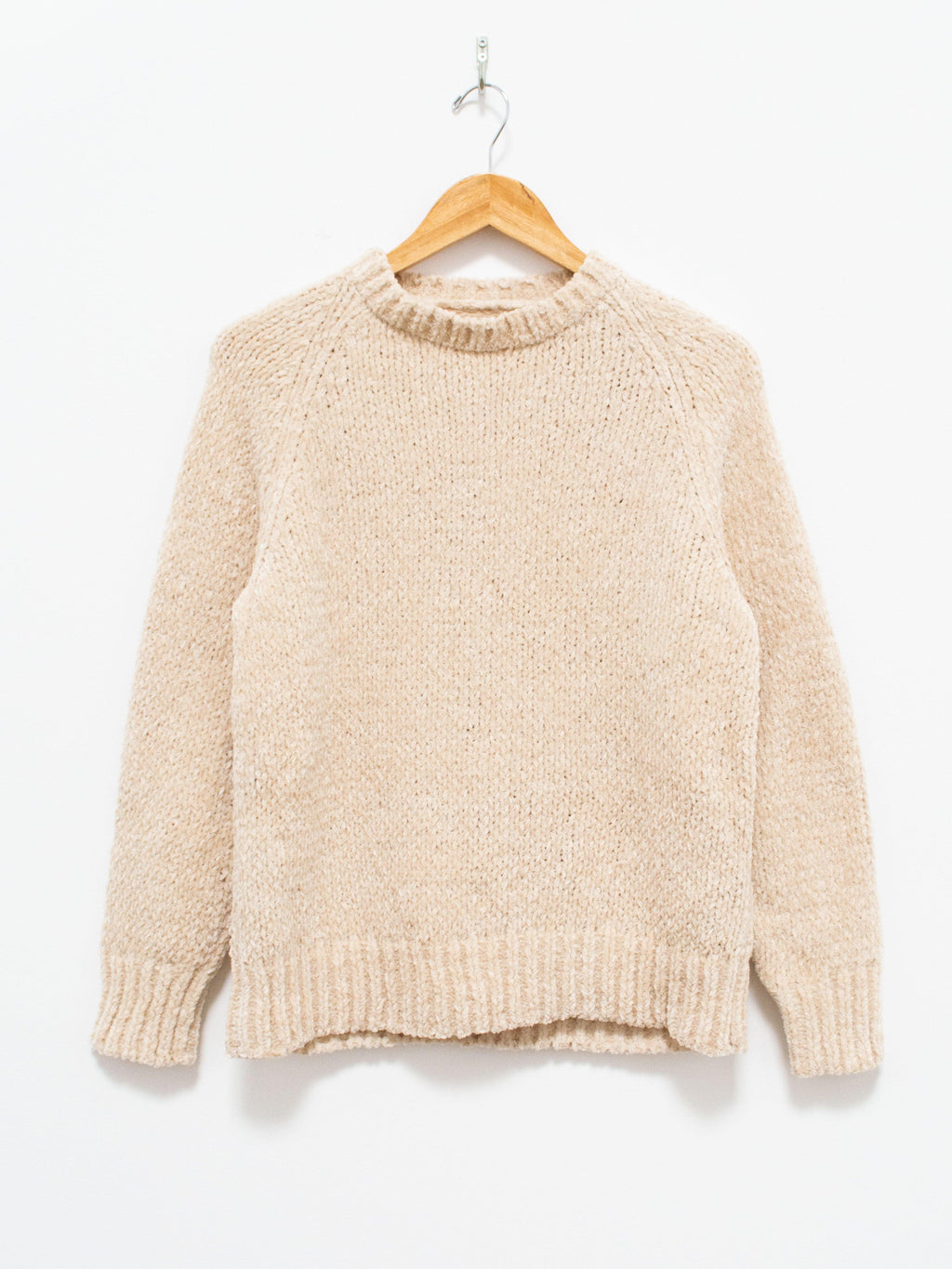 Namu Shop - ts(s) Hand Dyed Cotton Mole Yarn Crewneck - Natural