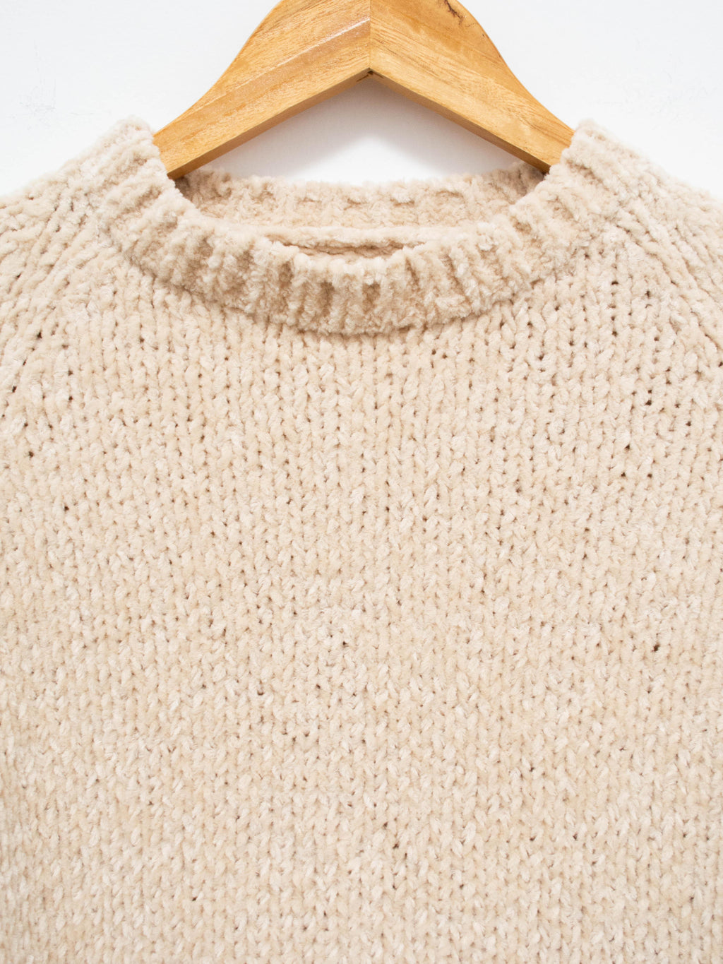 Namu Shop - ts(s) Hand Dyed Cotton Mole Yarn Crewneck - Natural