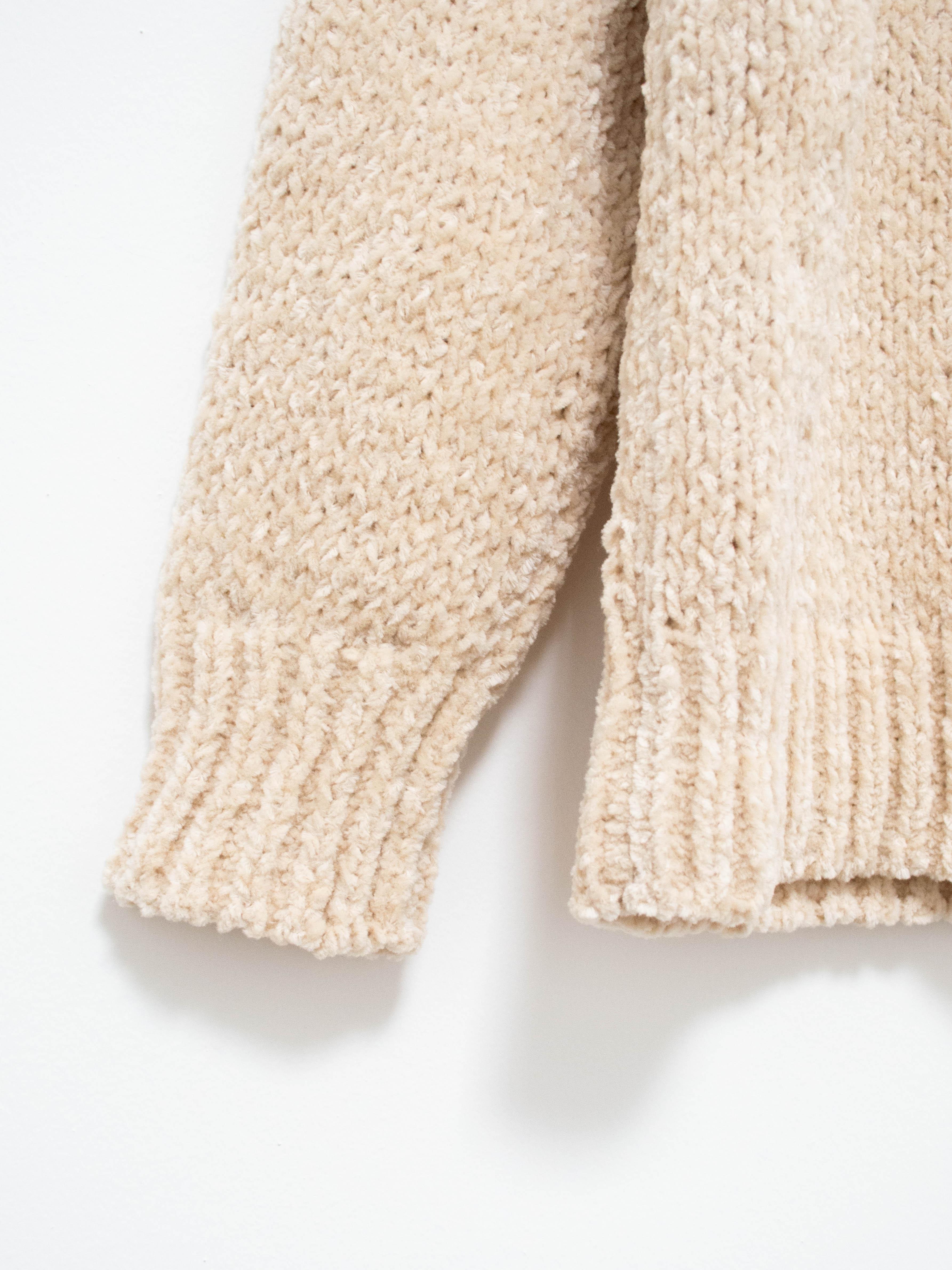 Namu Shop - ts(s) Hand Dyed Cotton Mole Yarn Crewneck - Natural