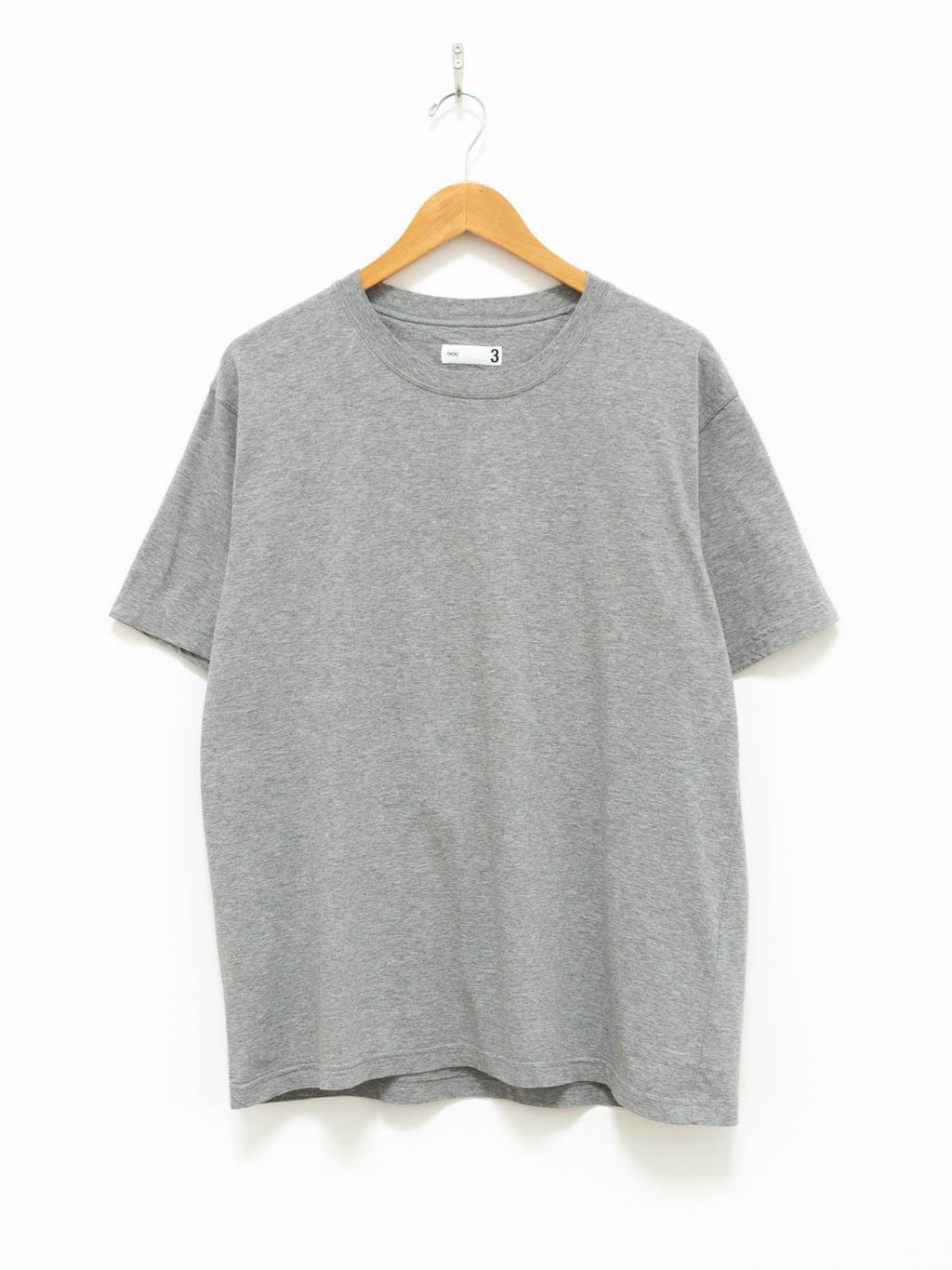 Namu Shop - ts(s) High Gauge Cotton Jersey Crewneck T-Shirt - Heather Gray