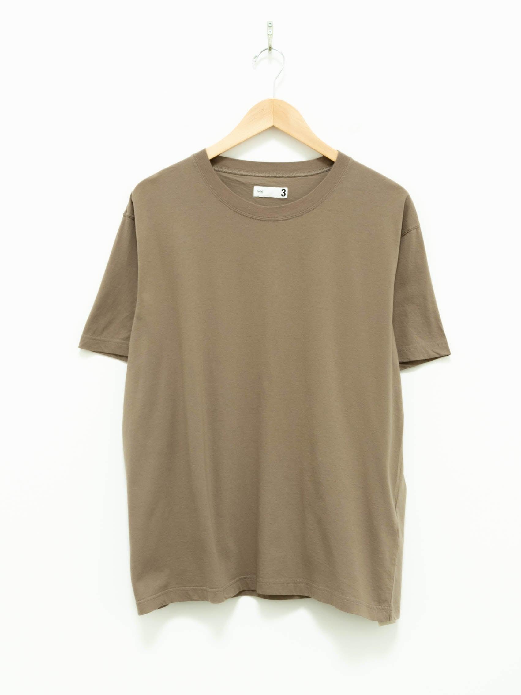 Namu Shop - ts(s) High Gauge Cotton Jersey Crewneck T-Shirt - Khaki