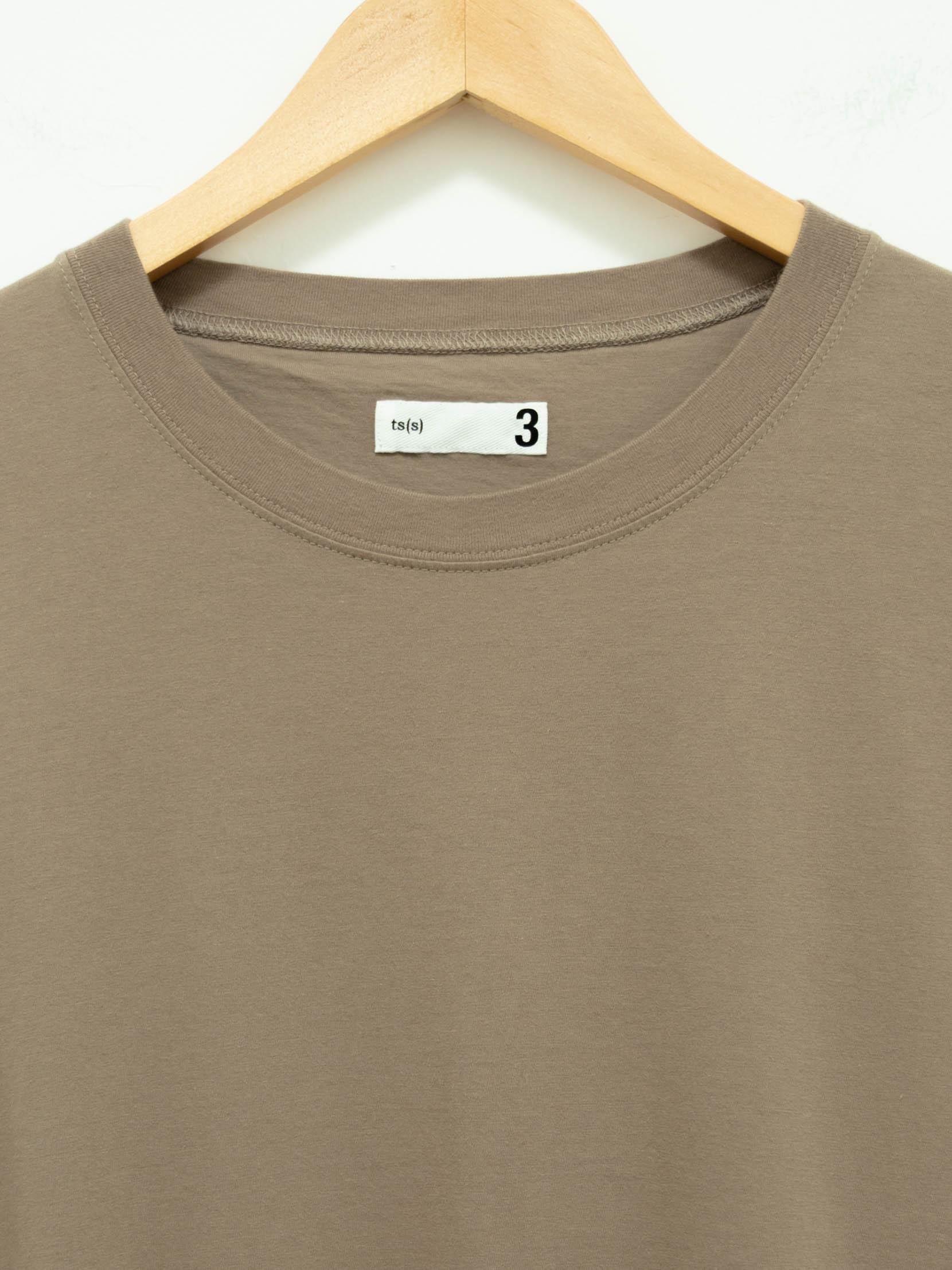 High Gauge Cotton Jersey Crewneck T-Shirt - Khaki