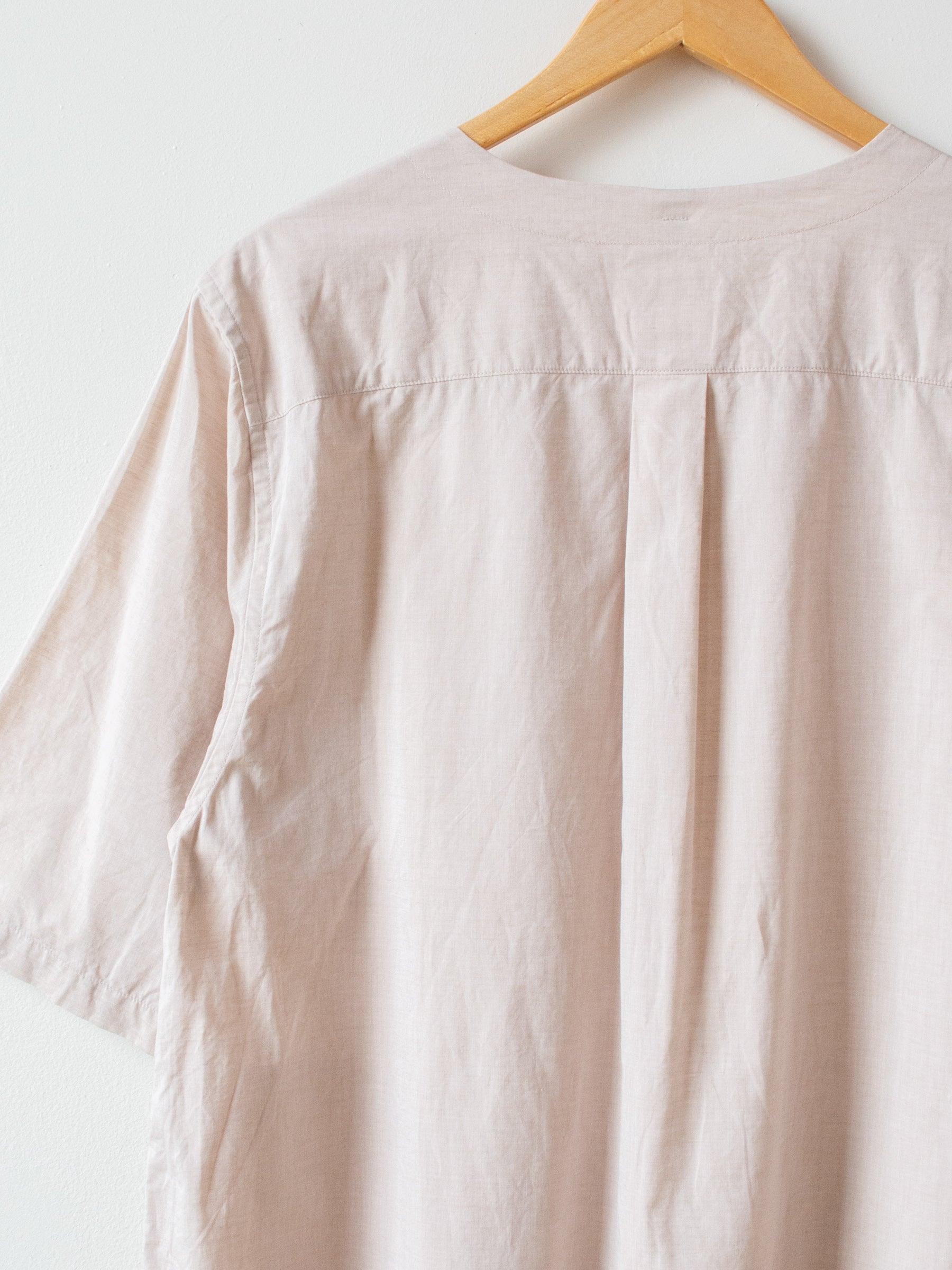 Namu Shop - ts(s) Lightweight Chambray Pullover Shirt Dress - Pink Beige