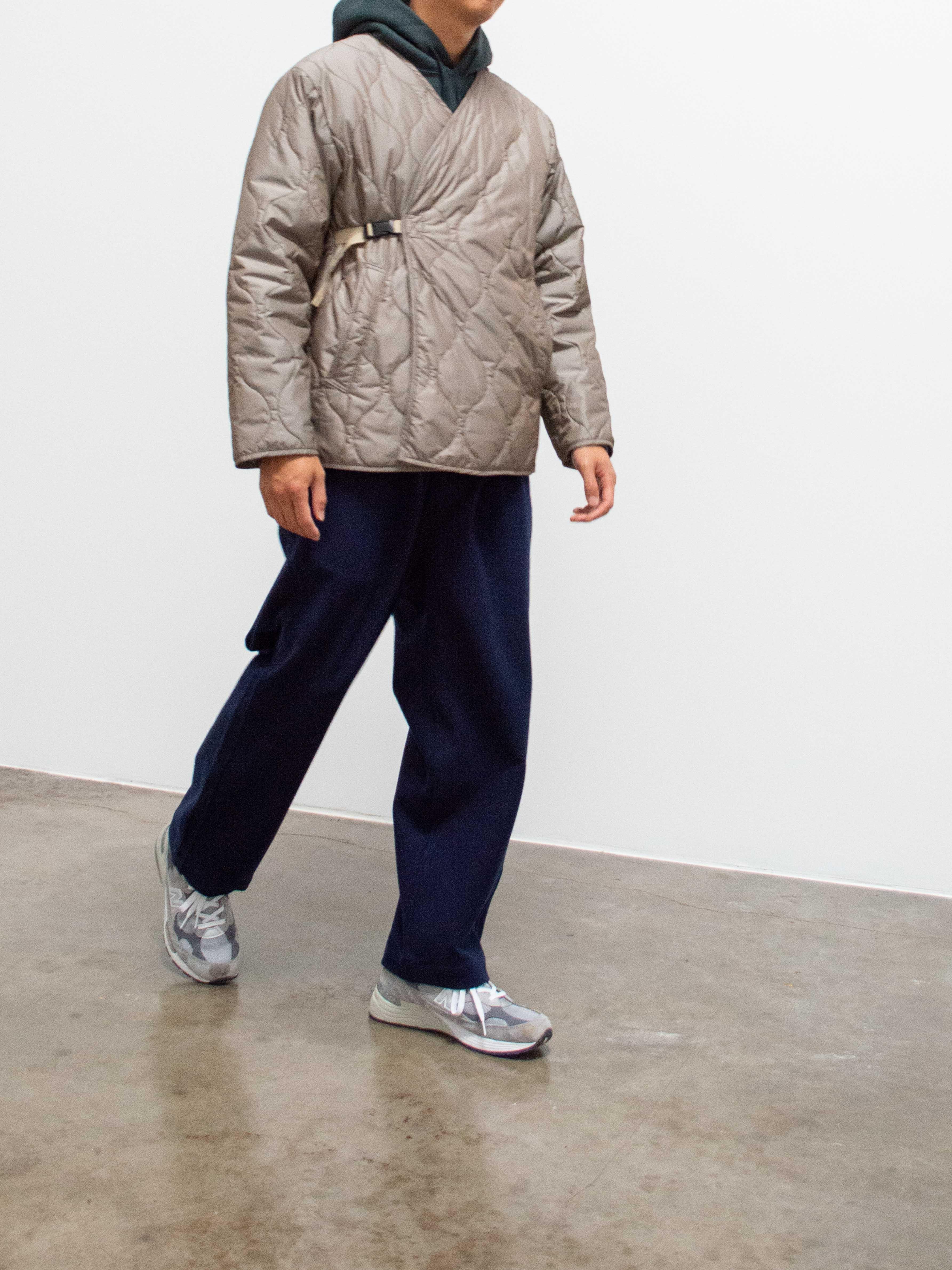 Namu Shop - ts(s) Lightweight Taffeta Quilted Liner Buckle Jacket - Greige