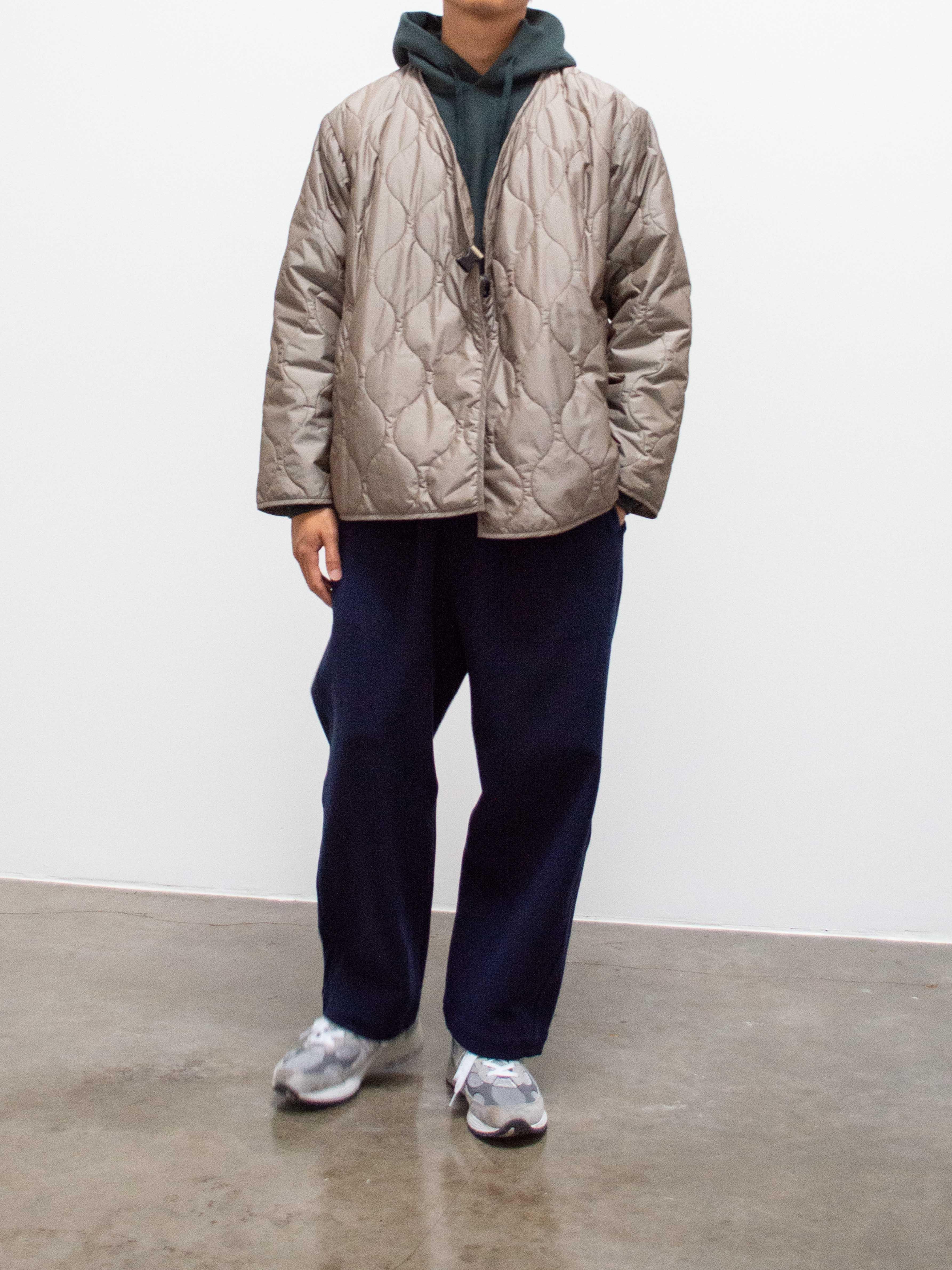Namu Shop - ts(s) Lightweight Taffeta Quilted Liner Buckle Jacket - Greige