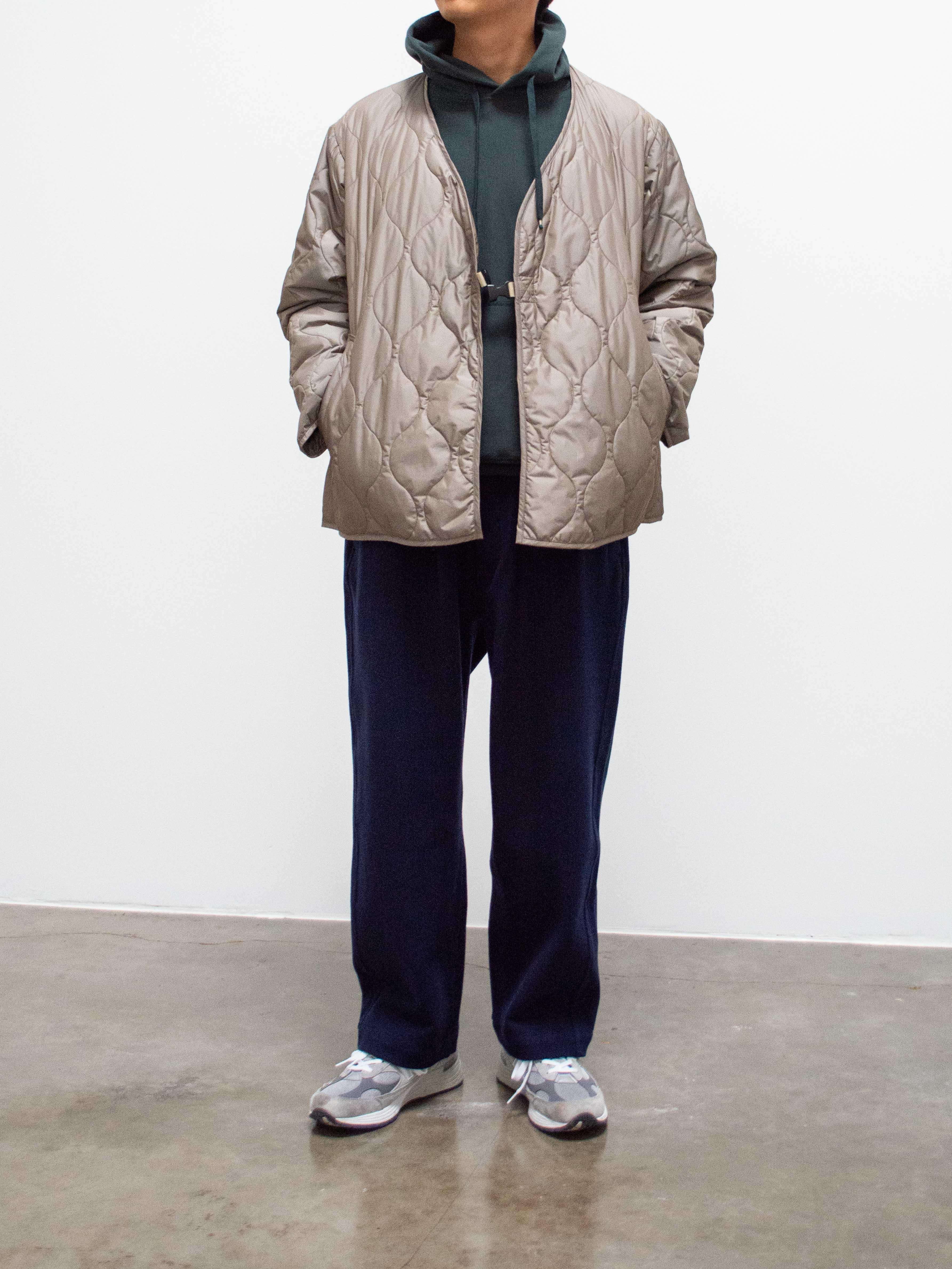Namu Shop - ts(s) Lightweight Taffeta Quilted Liner Buckle Jacket - Greige