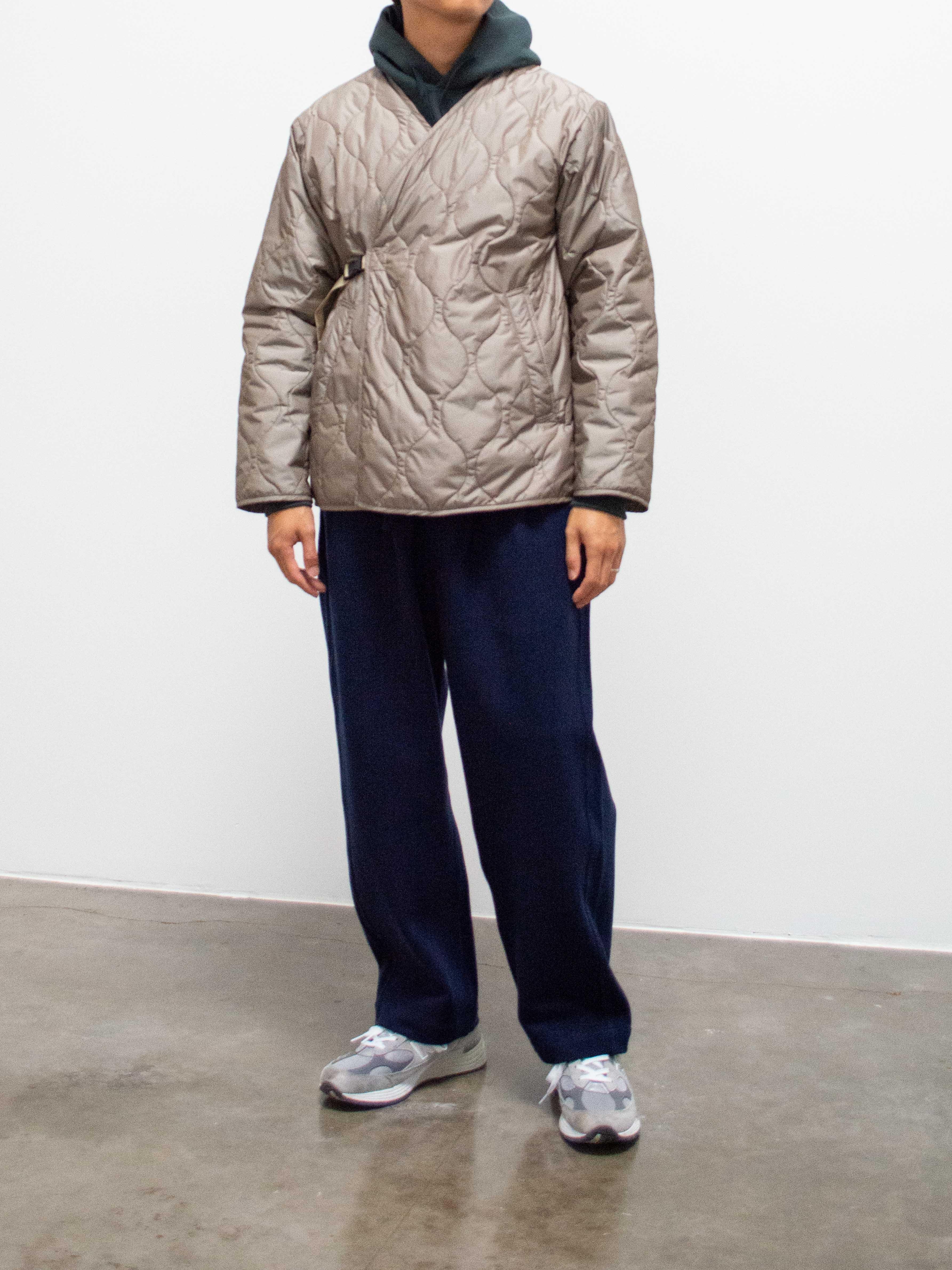 Namu Shop - ts(s) Lightweight Taffeta Quilted Liner Buckle Jacket - Greige