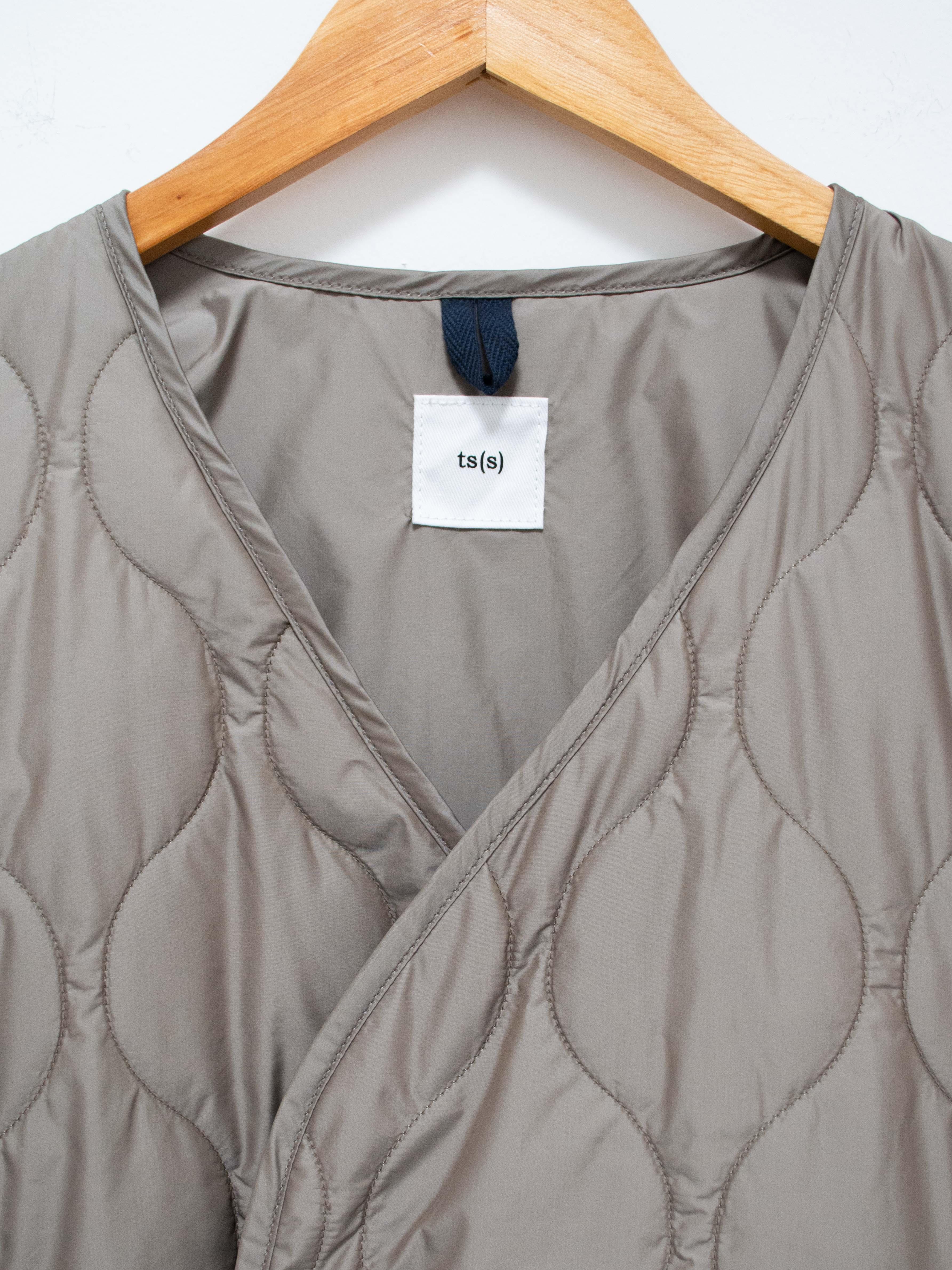Namu Shop - ts(s) Lightweight Taffeta Quilted Liner Buckle Jacket - Greige