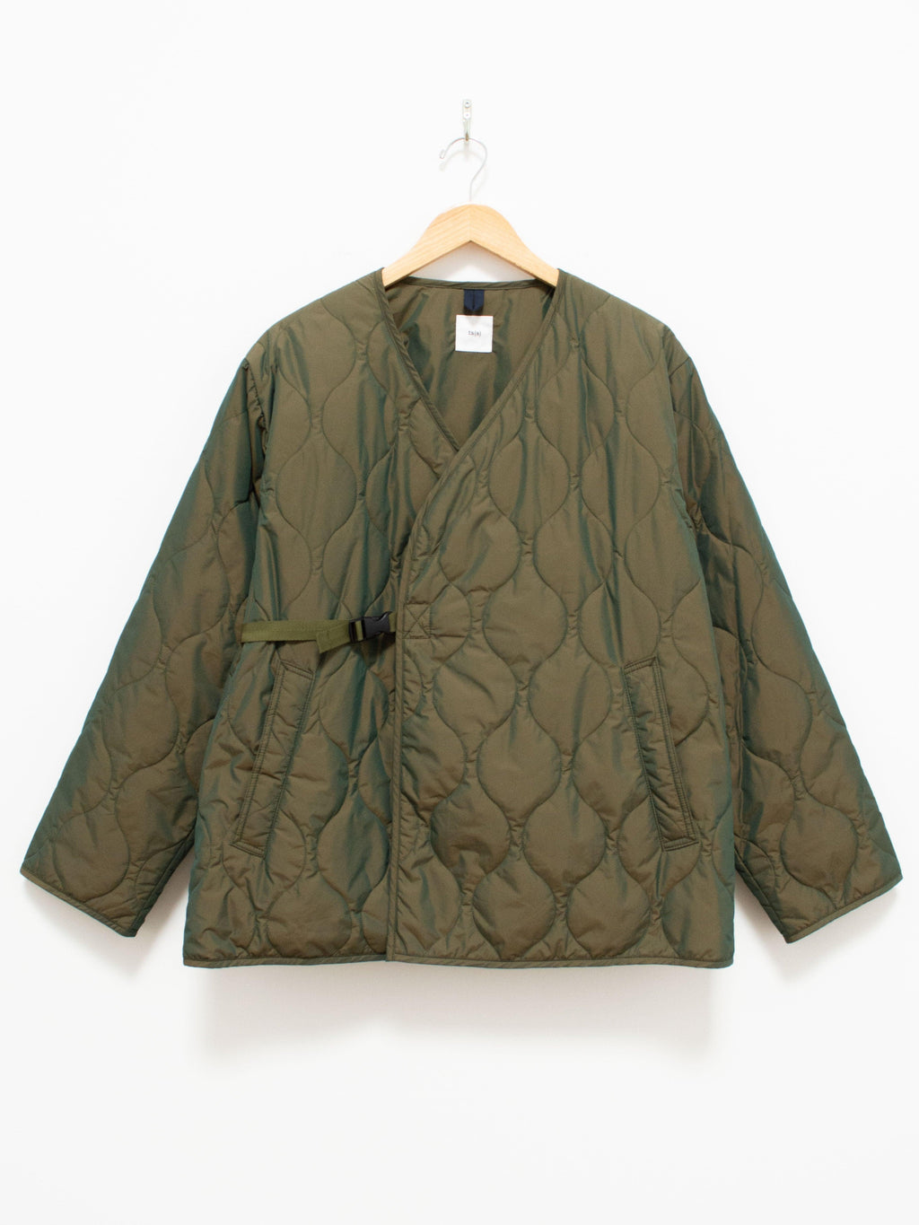 Namu Shop - ts(s) Lightweight Taffeta Quilted Liner Buckle Jacket - Olive