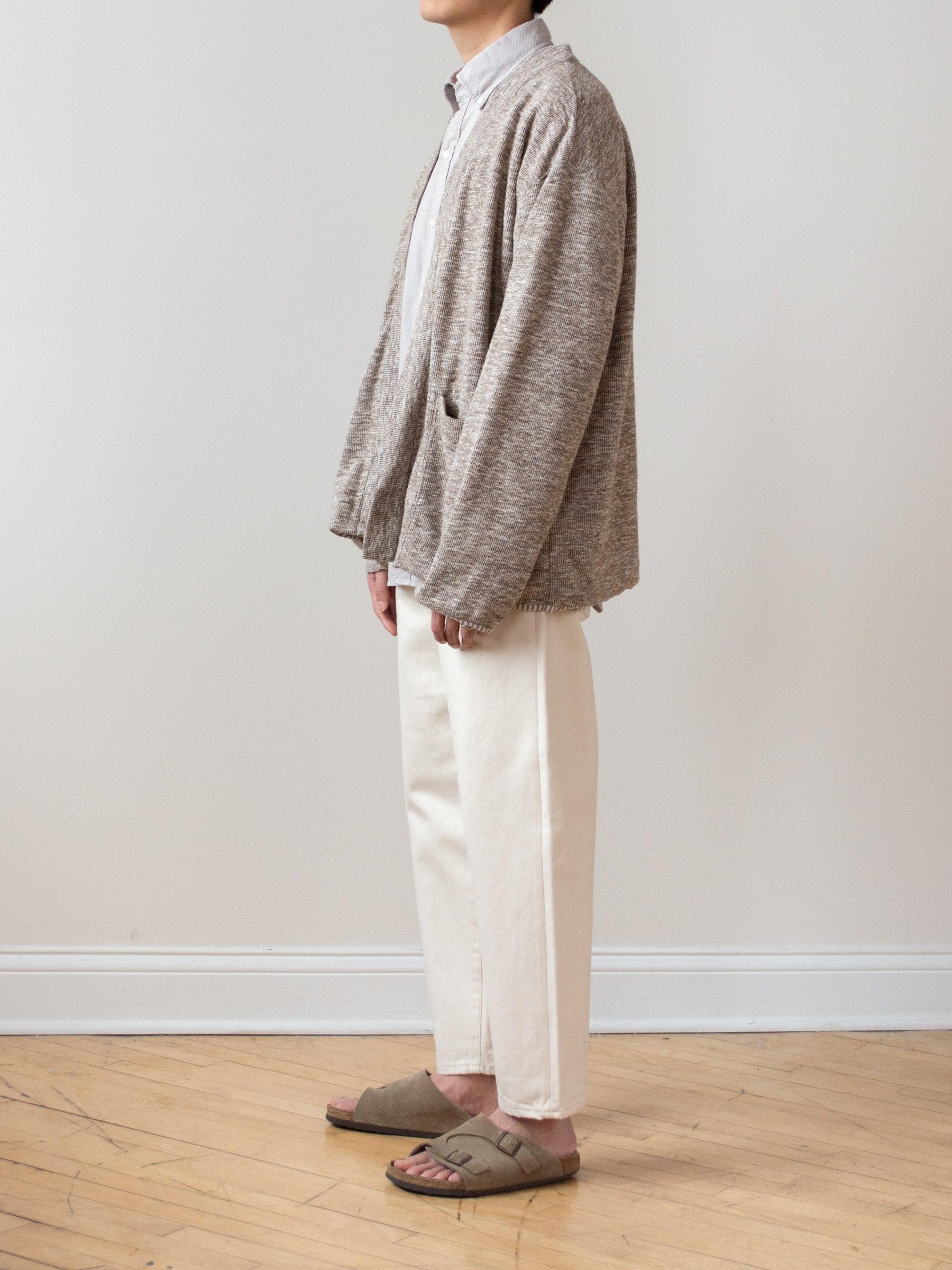 Namu Shop - ts(s) Lined Easy Cardigan - Marled Brown