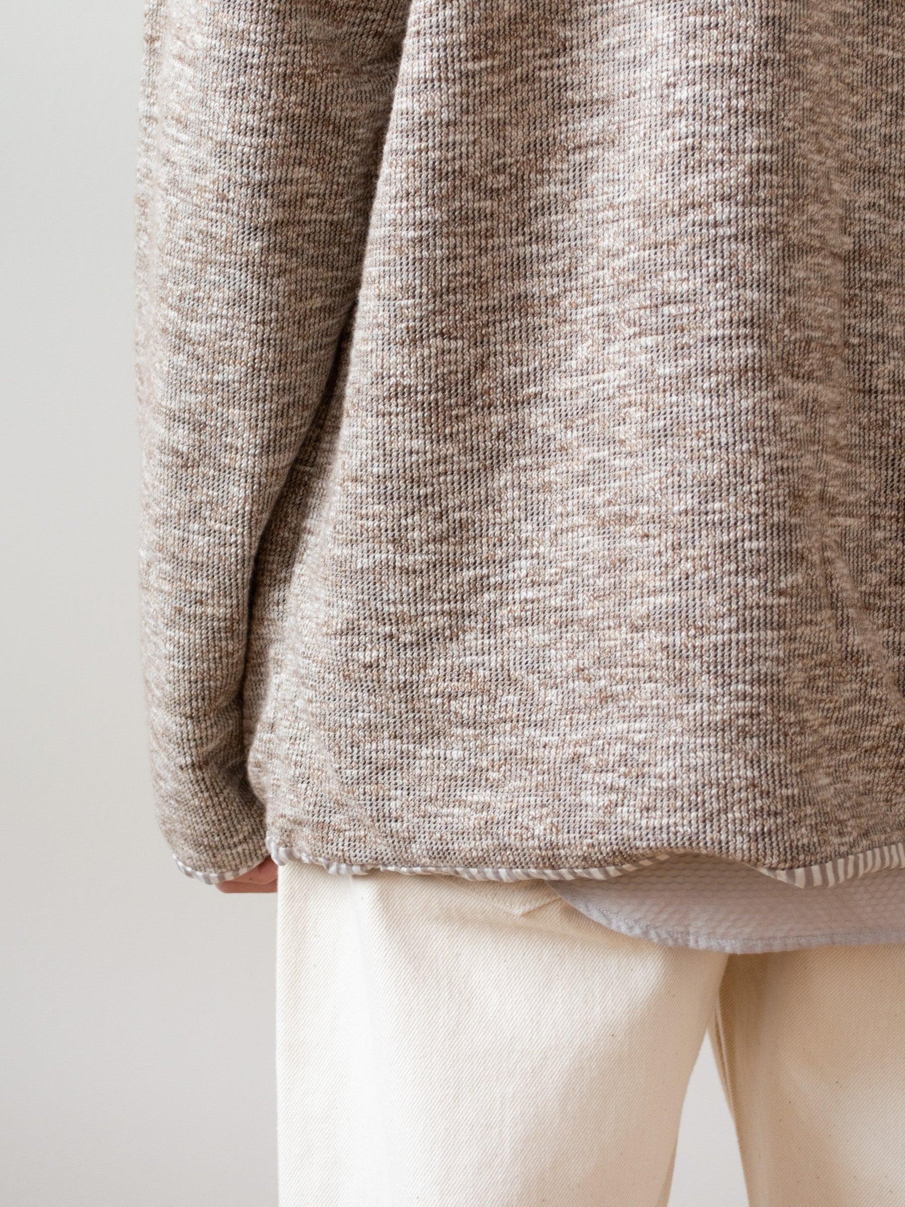 Namu Shop - ts(s) Lined Easy Cardigan - Marled Brown